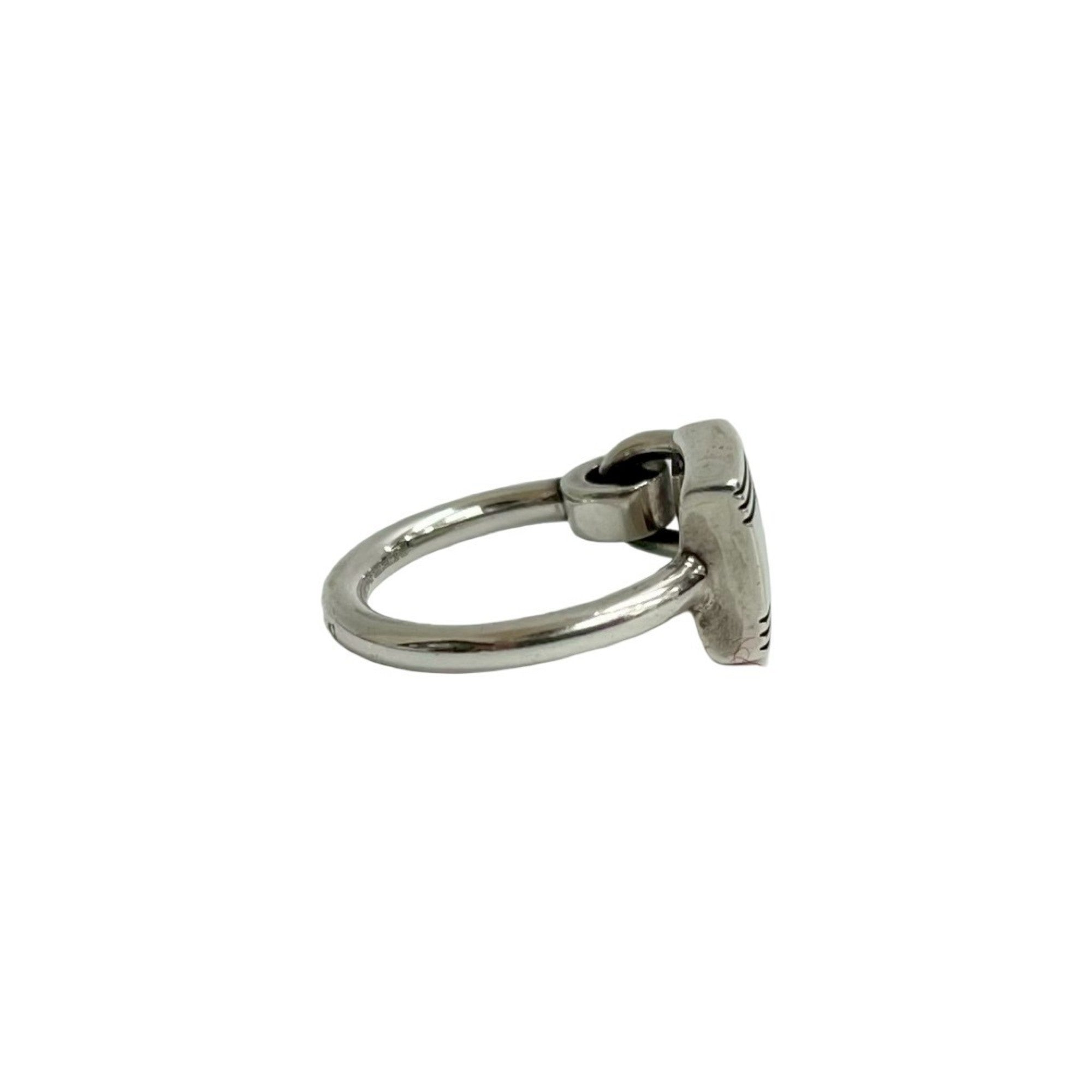 Hermes Silver Silver 925 Band Ring (Pre-Owned)