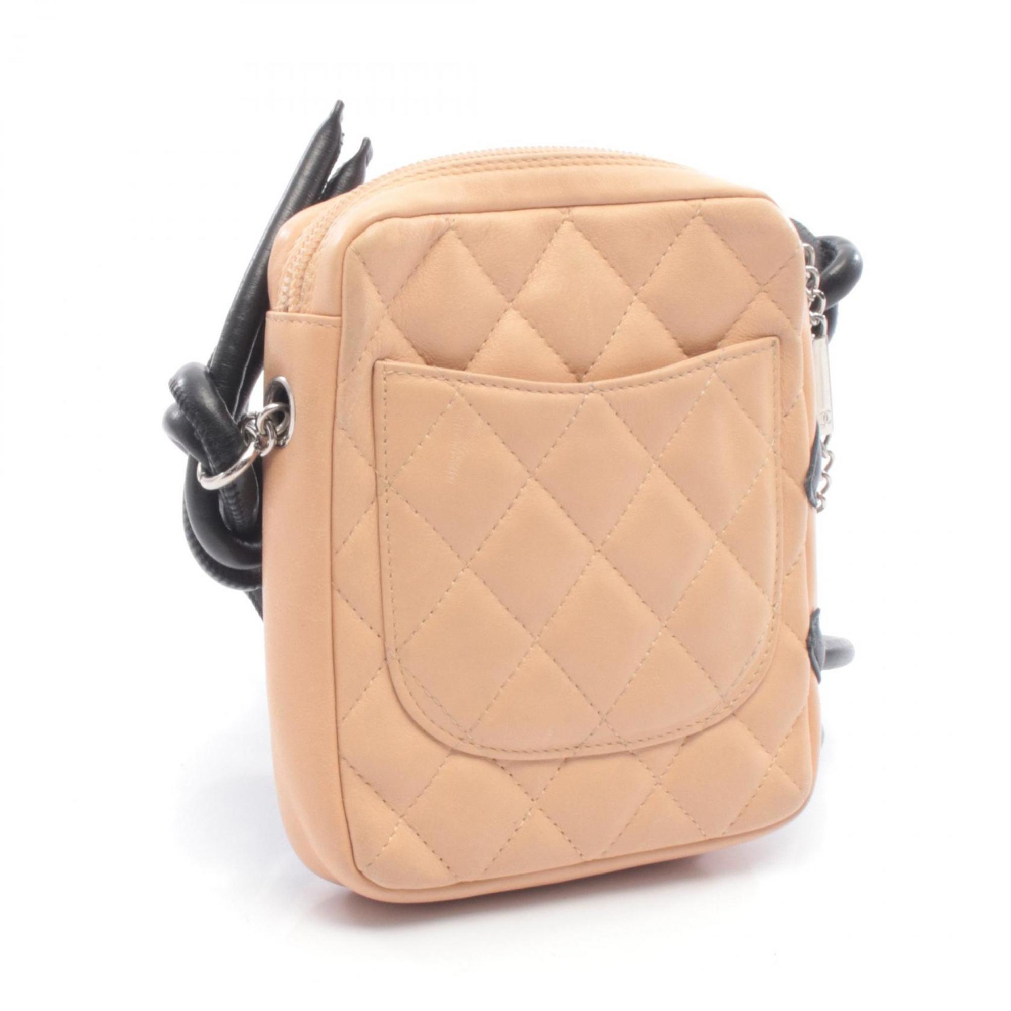 Chanel Beige Black Cambon Ligne Shoulder Bag (Pre-Owned)