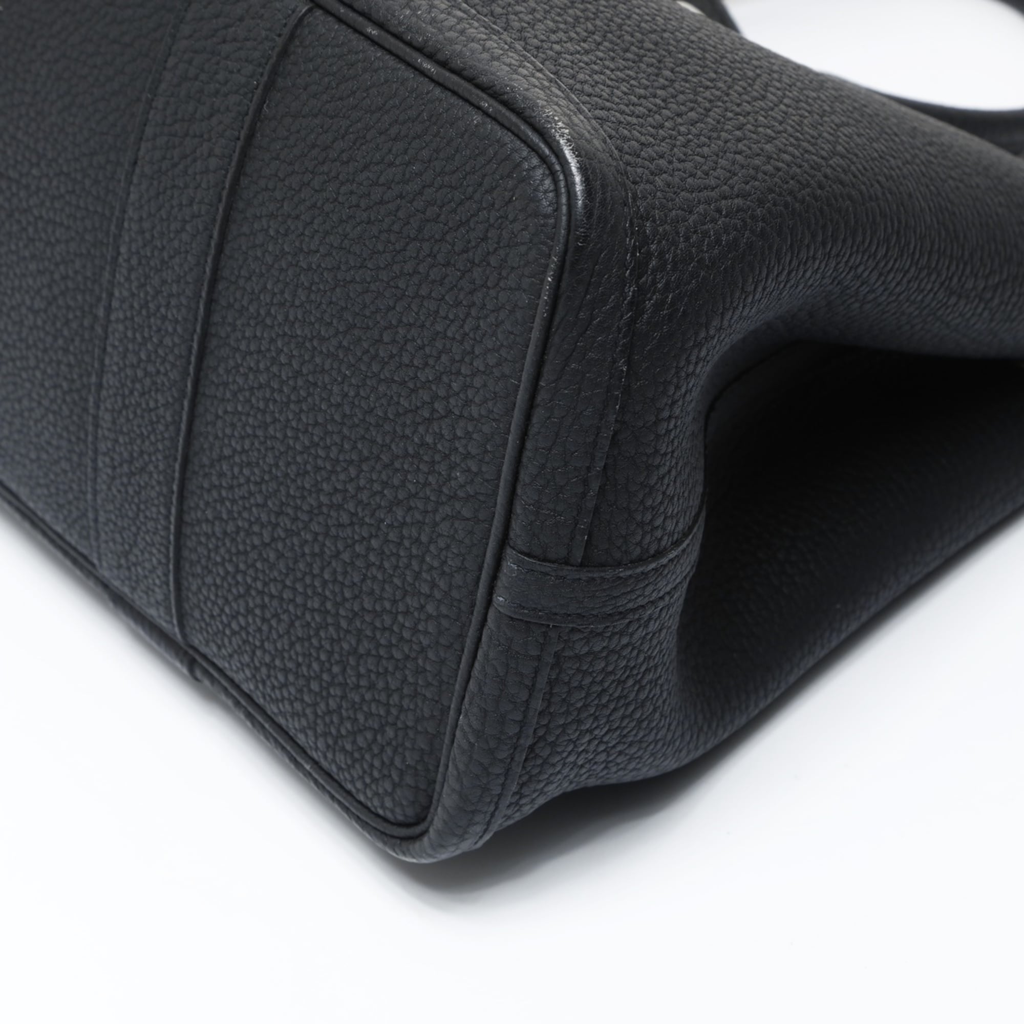 Hermes Garden Black Negonda Leather Tote Bag (Pre-Owned)