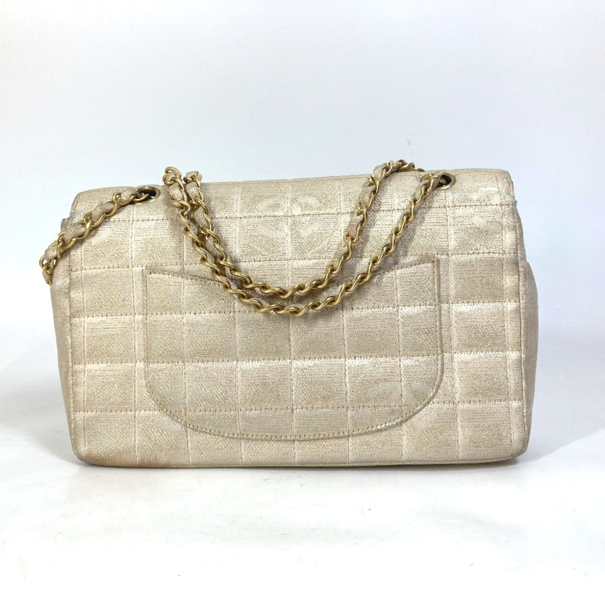 Chanel Beige Cloth Shoulder Bag (Pre-Owned)