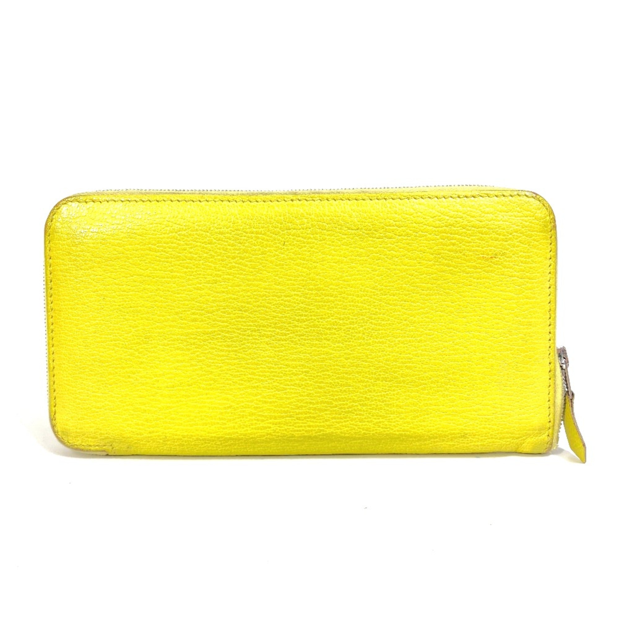 Hermes Yellow Leather Long Wallet (Bi-Fold) (Pre-Owned)