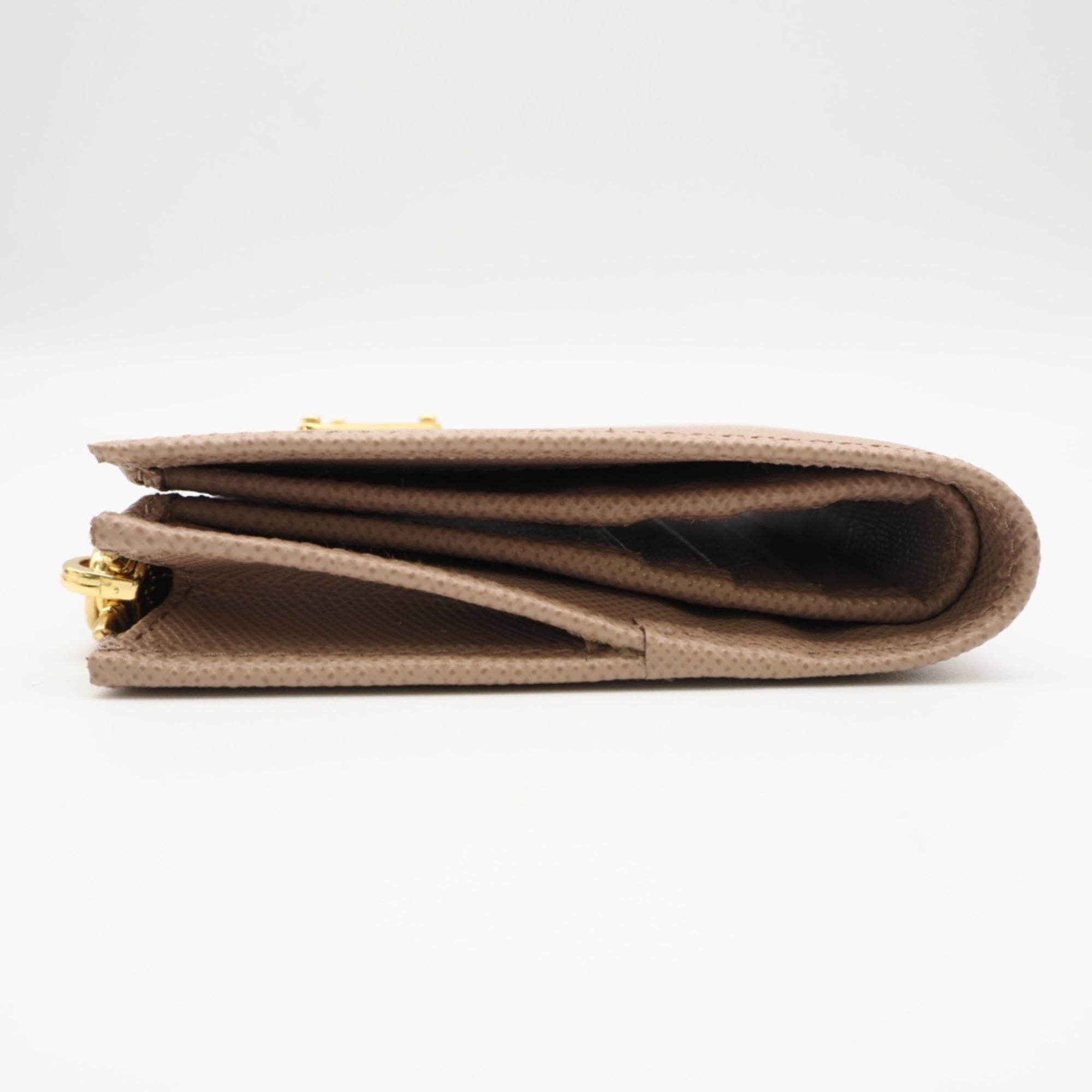 Prada Saffiano Beige Saffiano Wallet (Bi-Fold) (Pre-Owned)