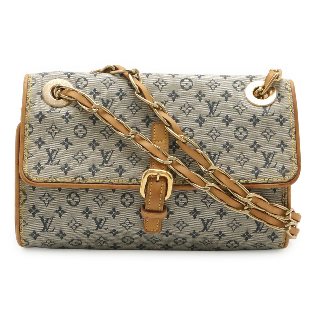 Louis Vuitton Blue Canvas Shoulder Bag (Pre-Owned)