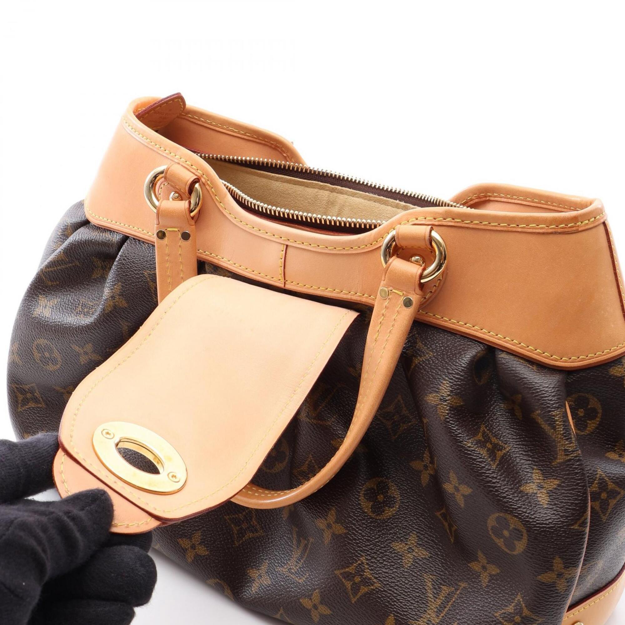 Louis Vuitton Brown Monogram Pvc Coated Canvas Leather Handbag (Pre-Owned)