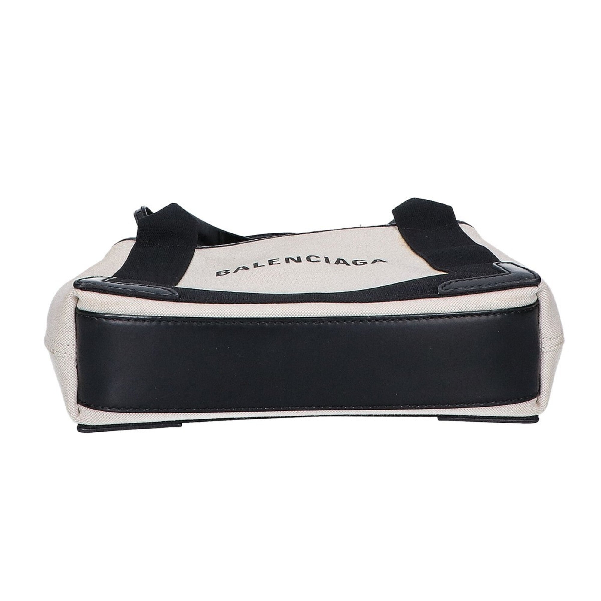 Balenciaga Black Ivory Canvas Handbag (Pre-Owned)