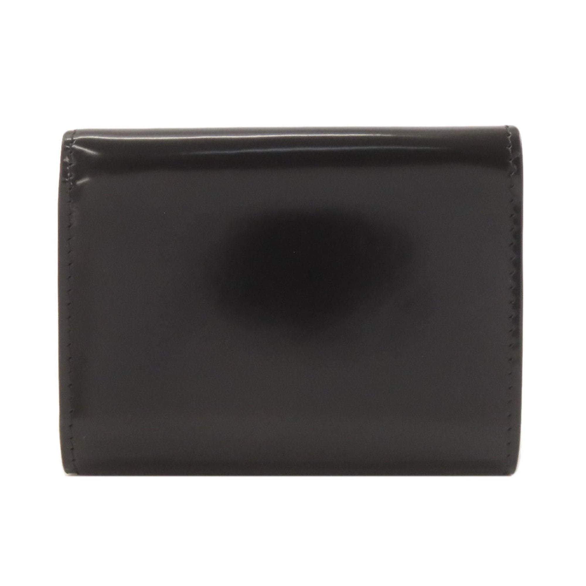 Christian Louboutin Black Patent Leather Wallet (Tri-Fold) (Pre-Owned)