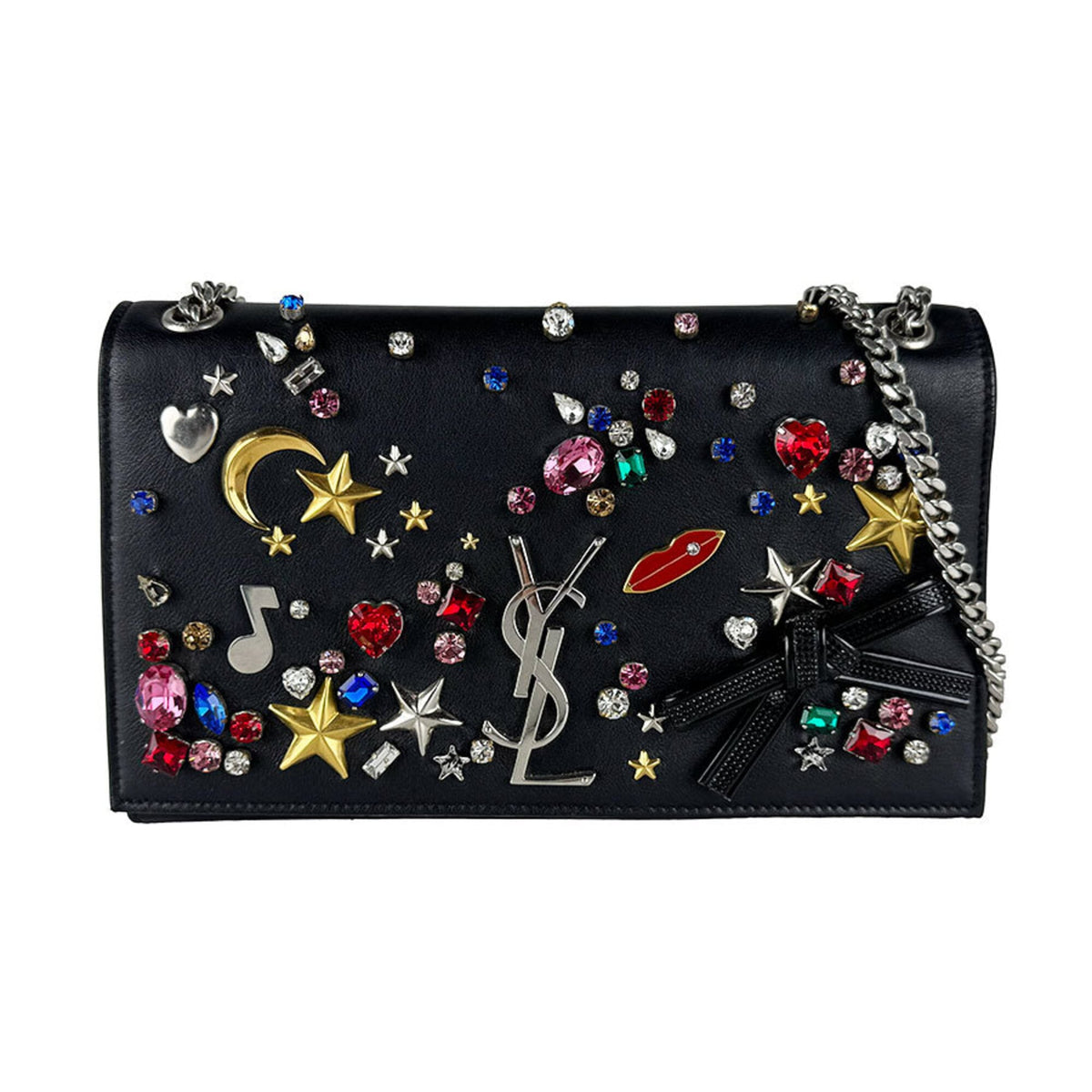 Saint Laurent Black Leather Shoulder Bag (Pre-Owned)