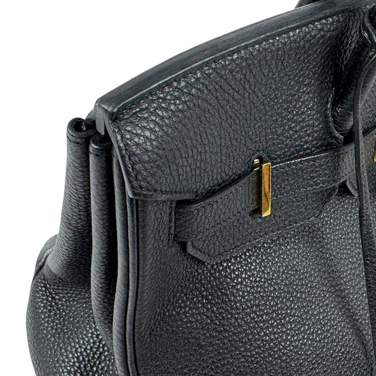 Hermes Black Togo Leather Handbag (Pre-Owned)