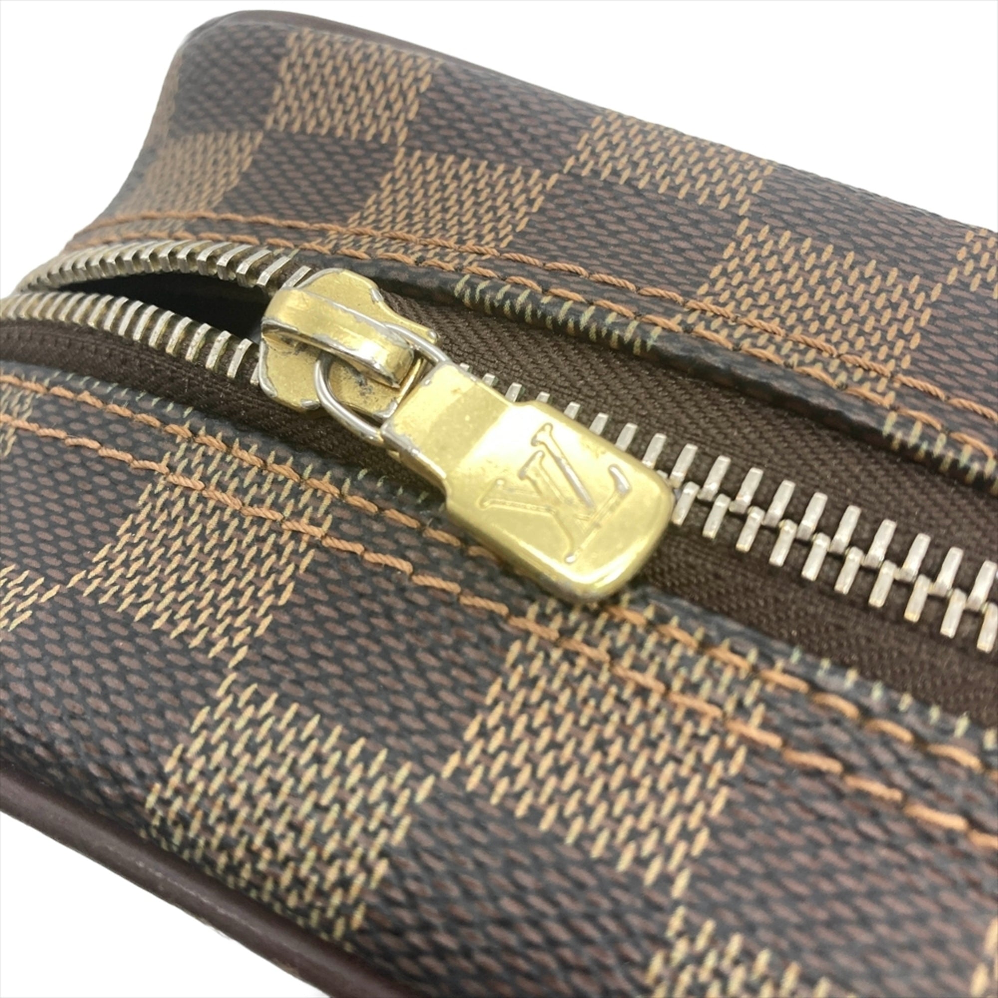 Louis Vuitton Brown Damier Canvas Ebene Damier Canvas Shoulder Bag (Pre-Owned)