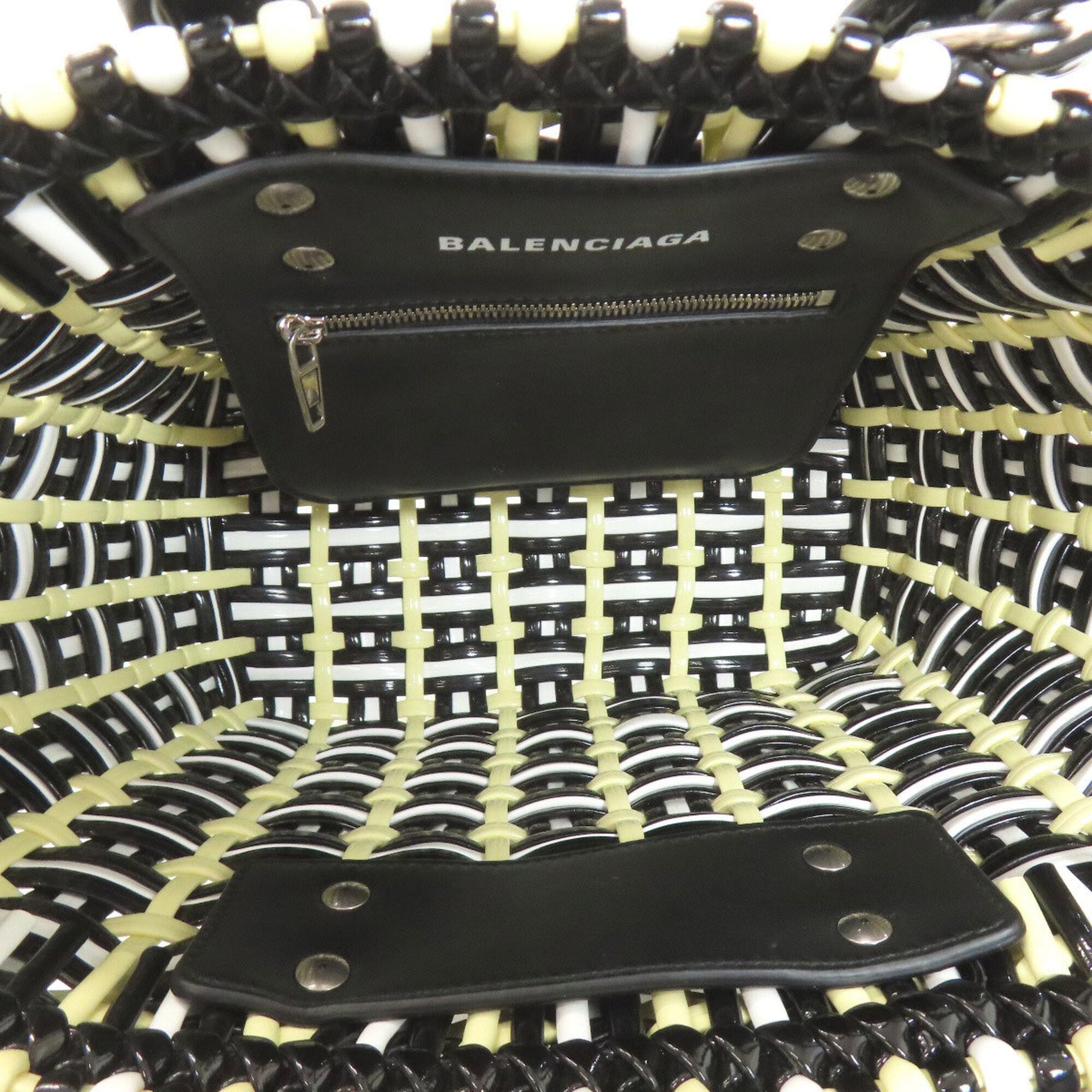 Balenciaga Black Yellow Leather Handbag (Pre-Owned)