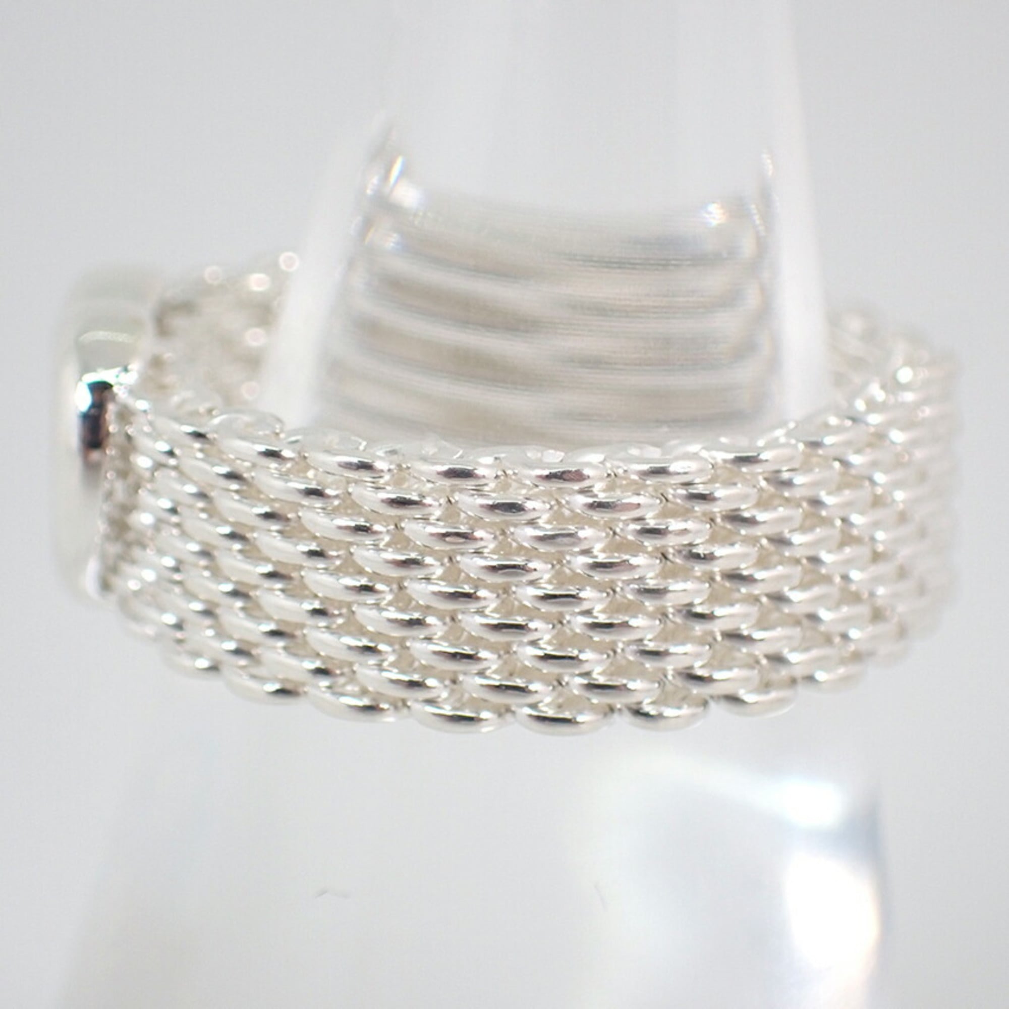 Tiffany Silver Sterling Silver 925 Band Ring (Pre-Owned)