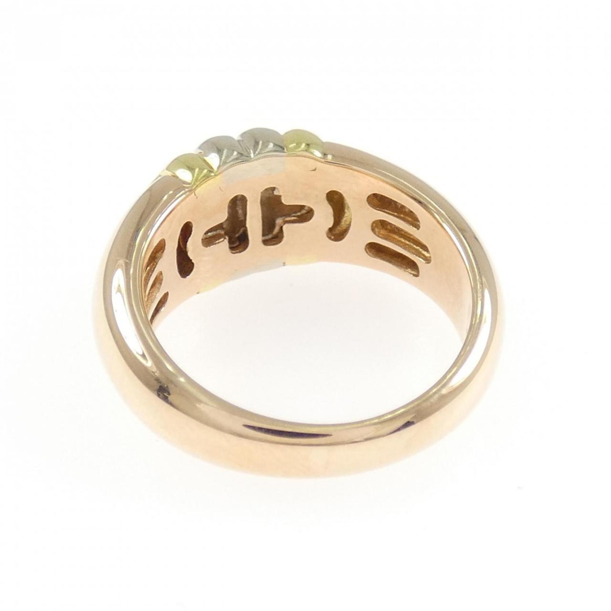 Bvlgari Yellow Gold (18K) Pink Gold (18K) White Gold (18K) Band Ring (Pre-Owned)