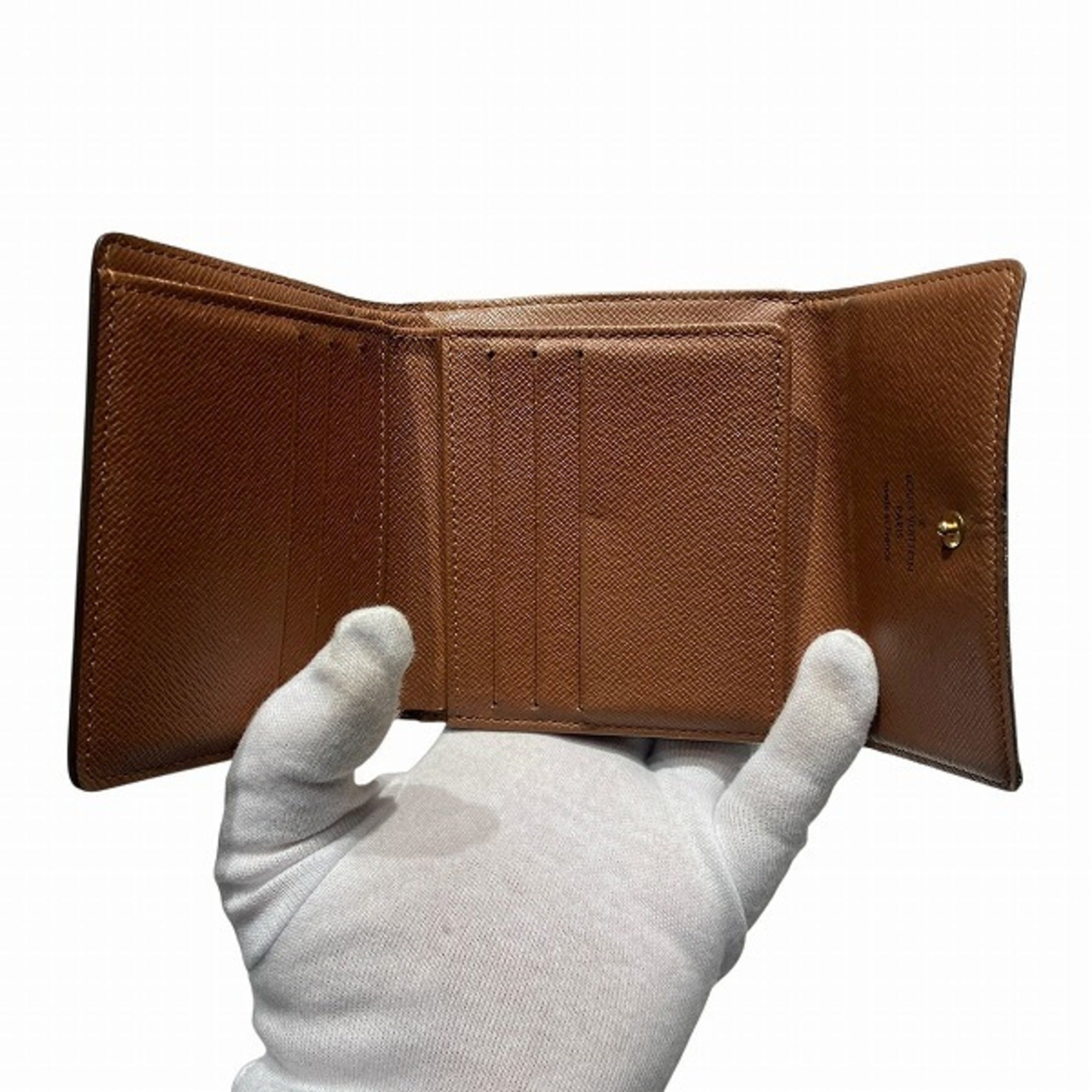 Louis Vuitton Monogram Brown Monogram Wallet (Tri-Fold) (Pre-Owned)