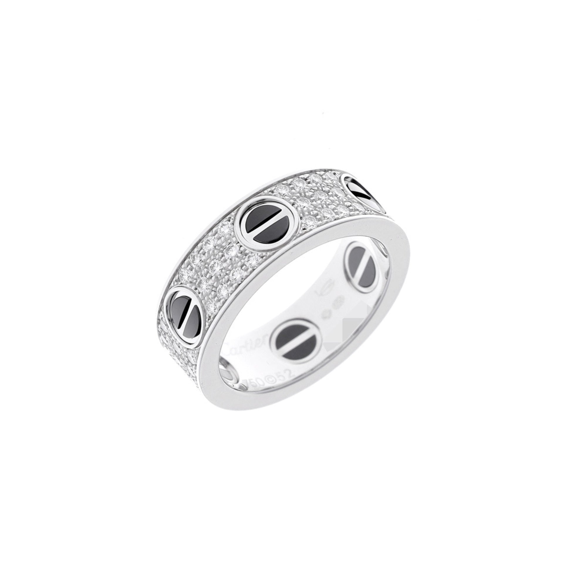 Cartier White Gold (18K) Ceramic Band Ring (Pre-Owned)