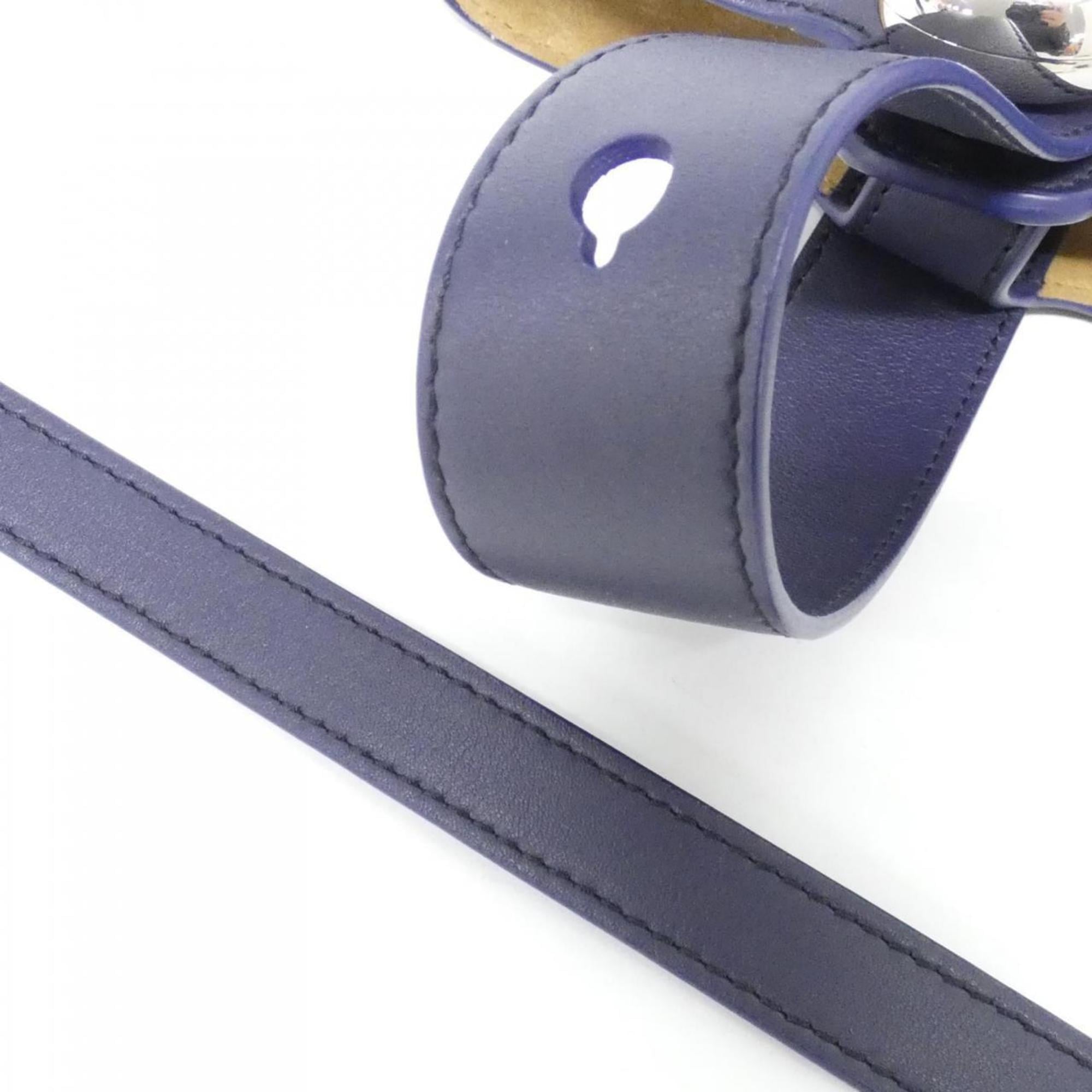Loewe Blue Leather Handbag Shoulder Bag (Pre-Owned)