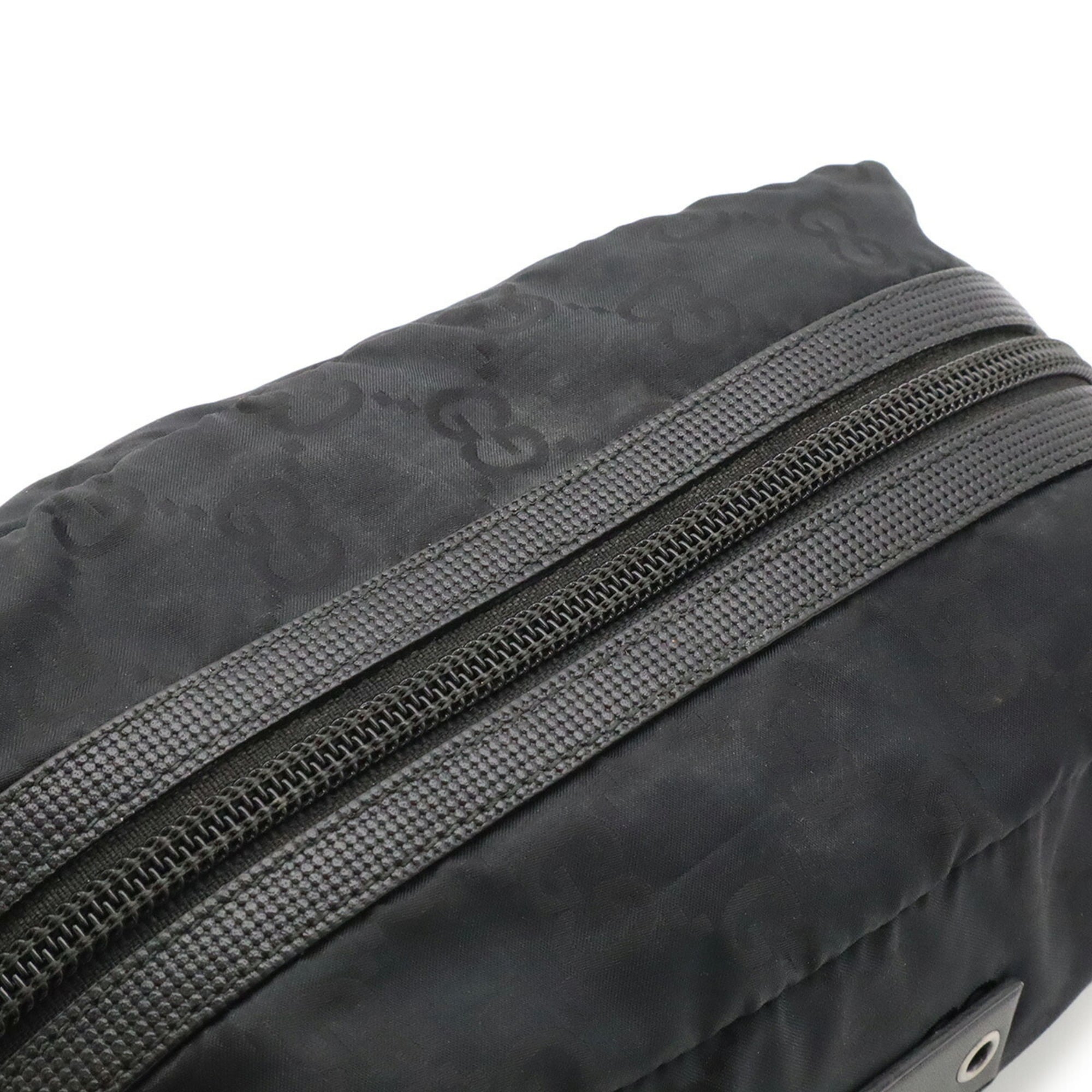 Gucci Black Nylon Leather Pouch (Pre-Owned)