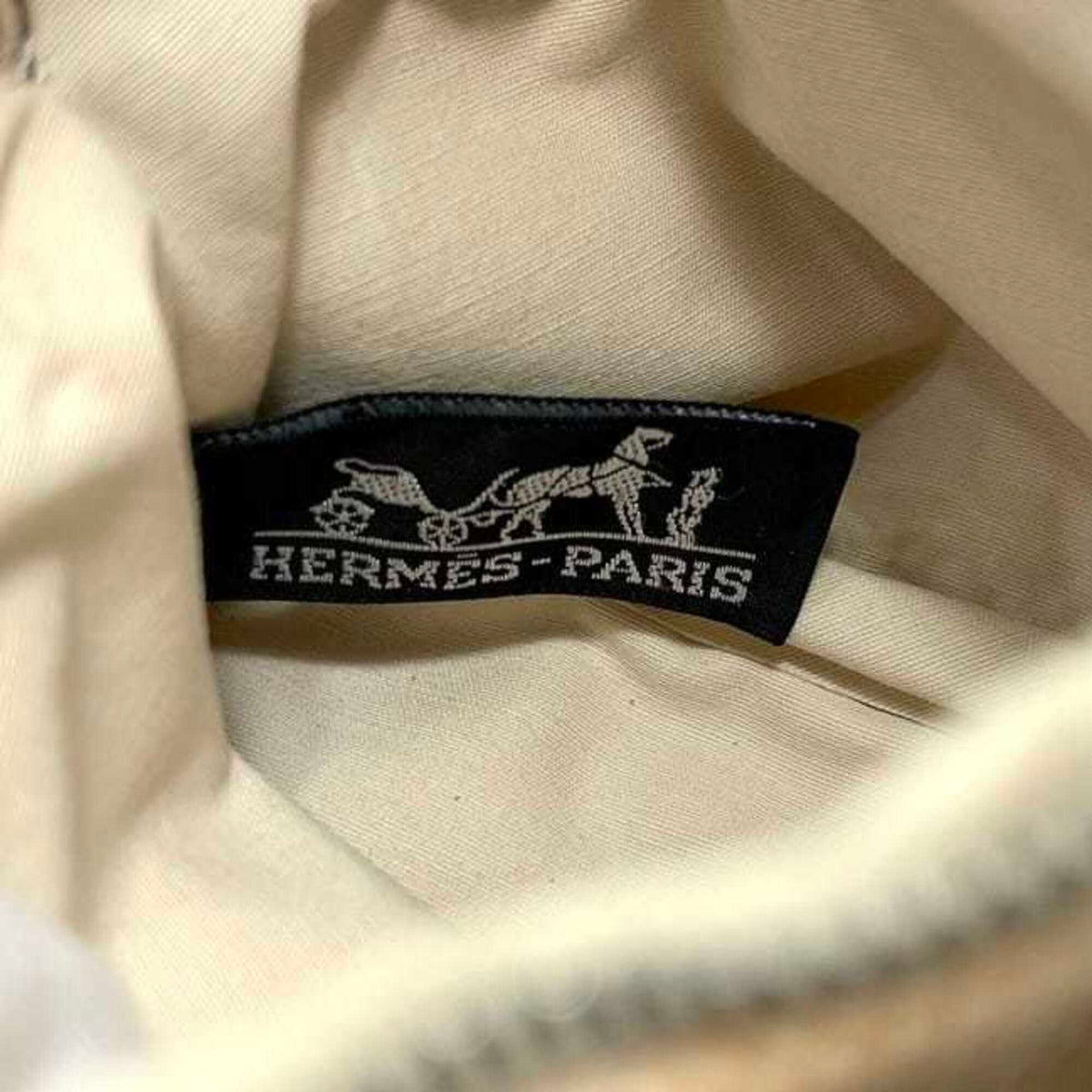 Hermes Beige Toile H Pouch (Pre-Owned)