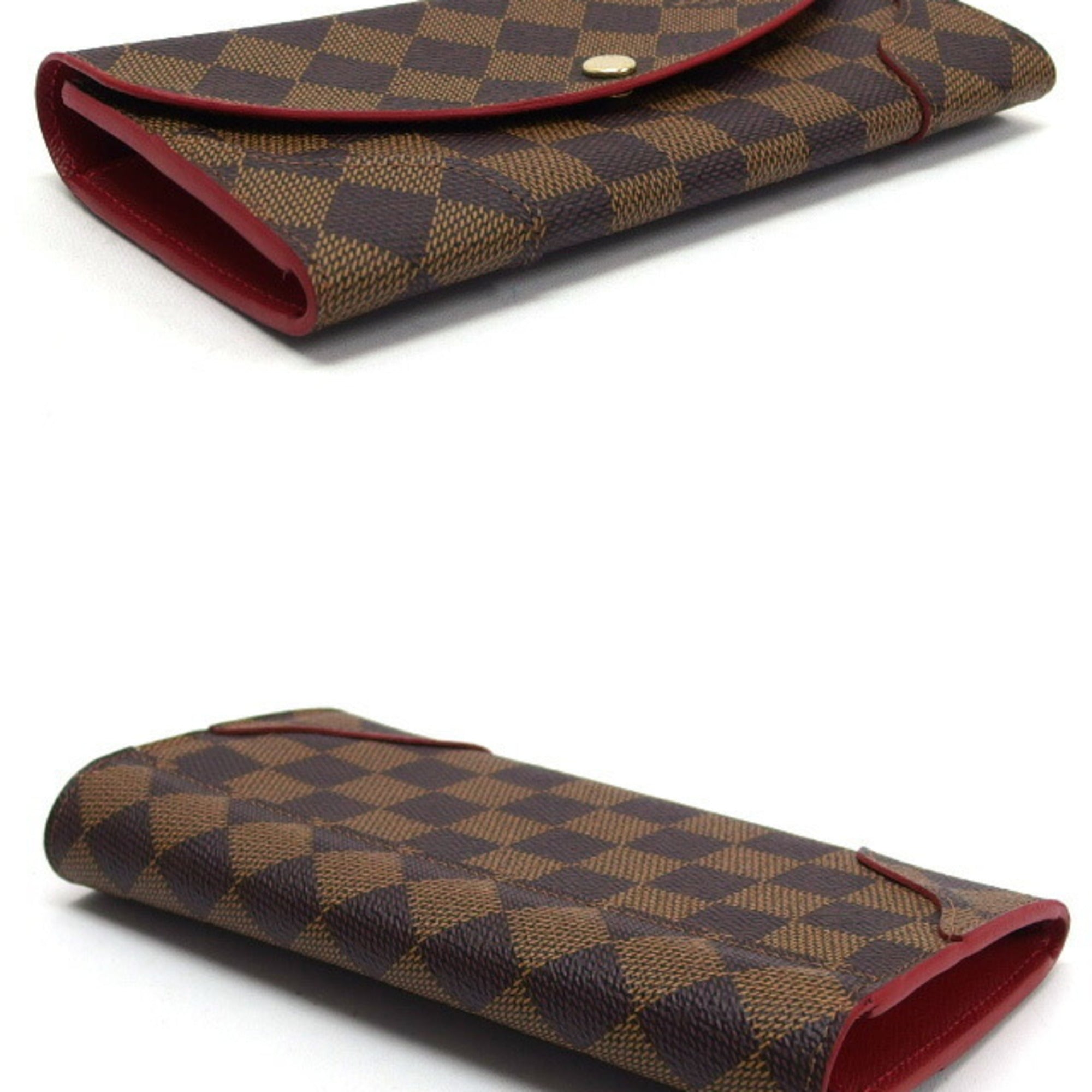 Louis Vuitton Cerise Damier Canvas Long Wallet (Bi-Fold) (Pre-Owned)
