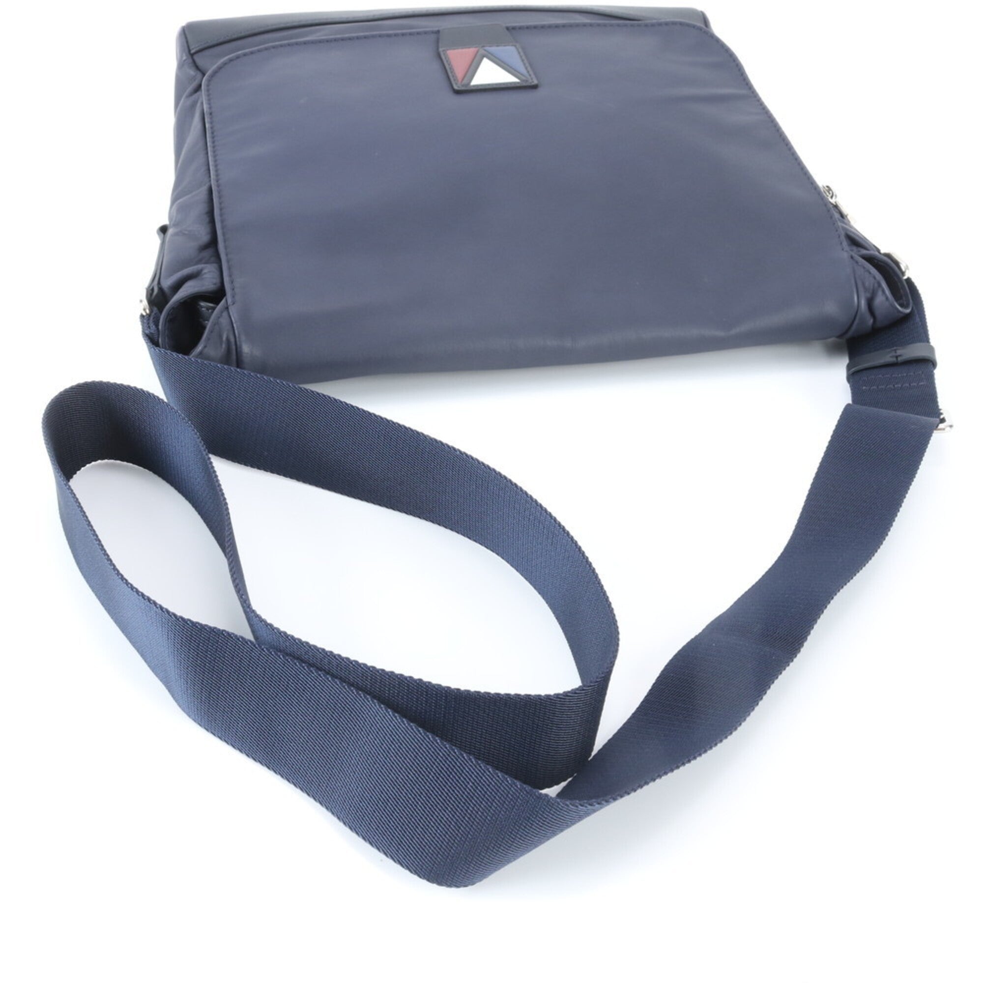 Louis Vuitton Navy Leather Shoulder Bag (Pre-Owned)
