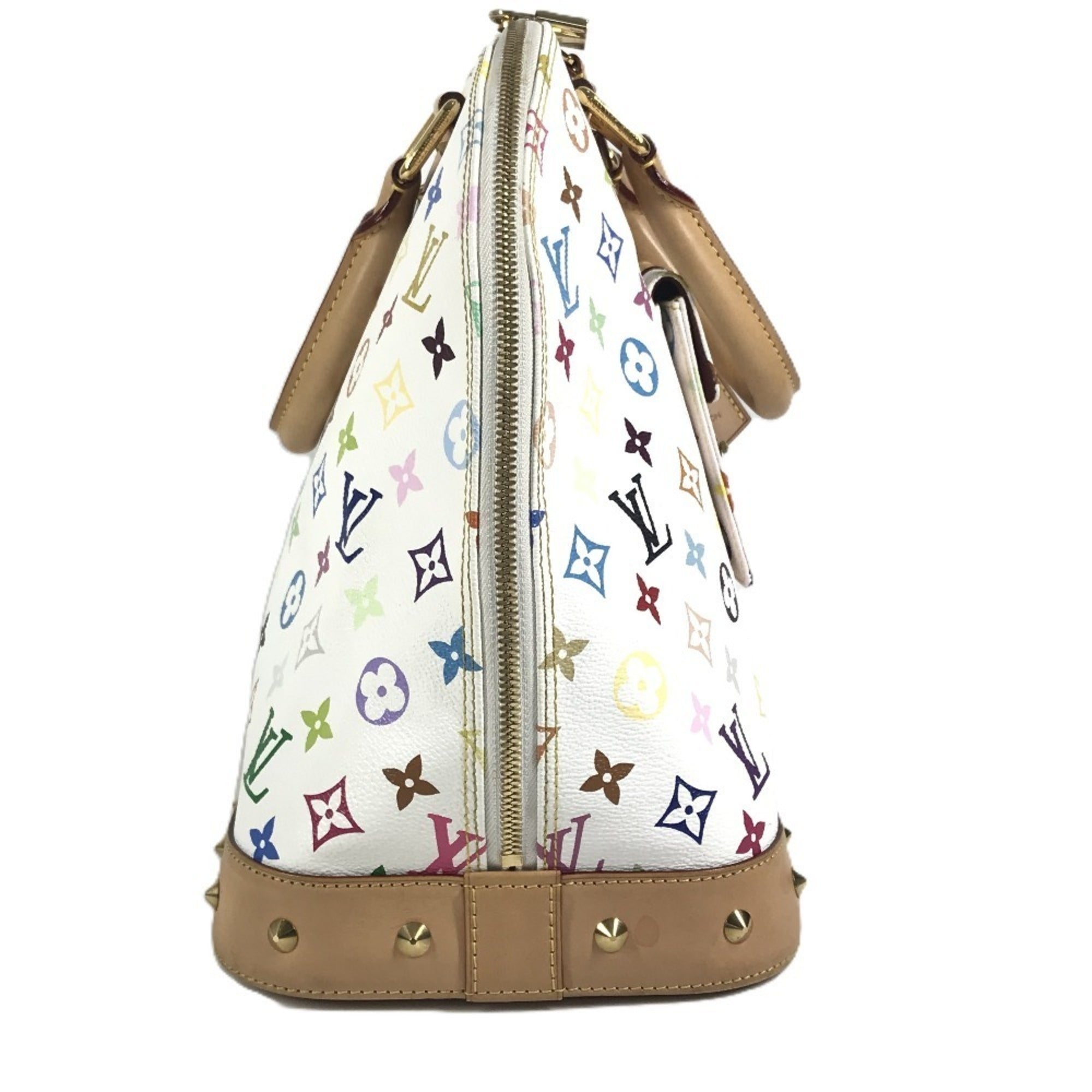 Louis Vuitton Blanc Monogram Multicolore Handbag Tote Bag (Pre-Owned)