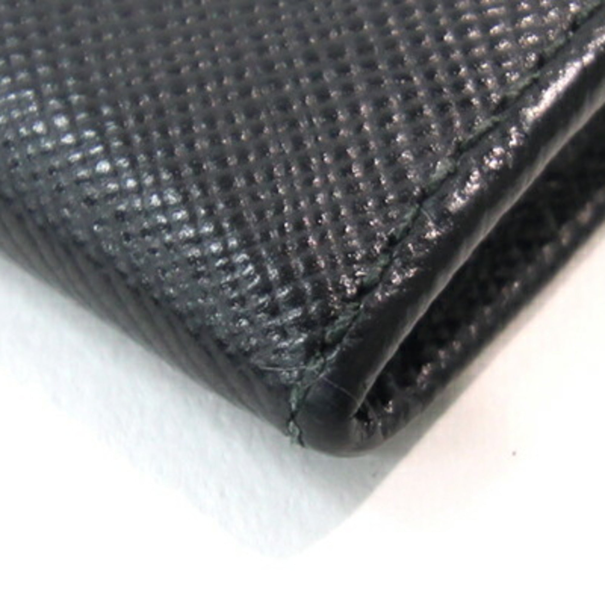 Prada Black Leather Coin Purse/Coin Case (Pre-Owned)