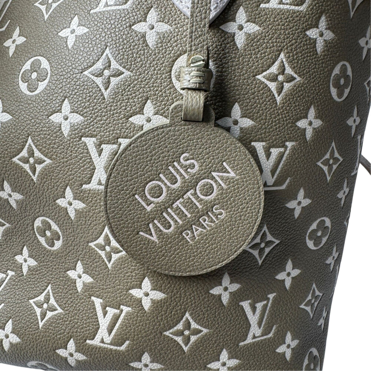 Louis Vuitton Beige Khaki Monogram Empreinte Pouch (Pre-Owned)