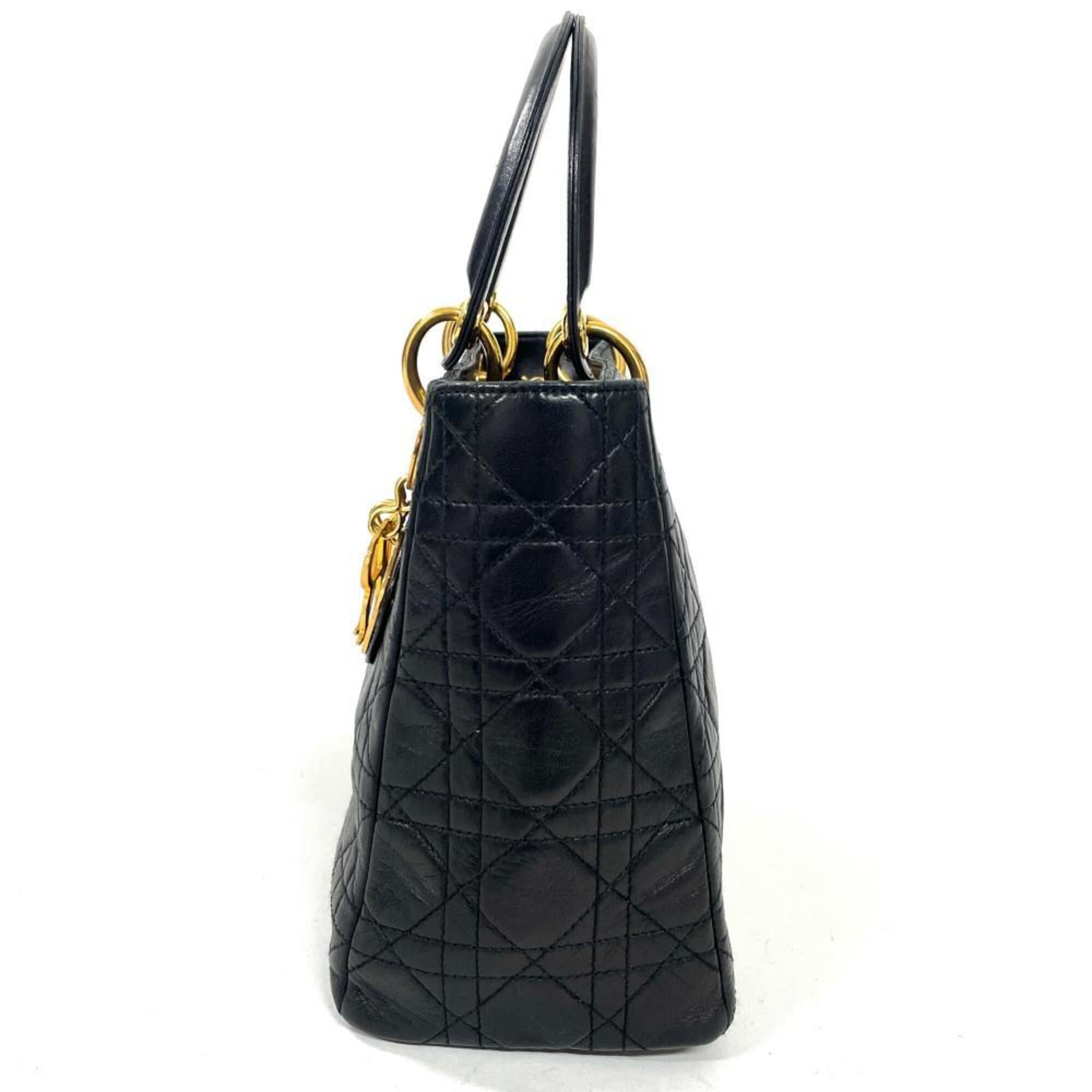 Christian Dior Black Leather Handbag (Pre-Owned)