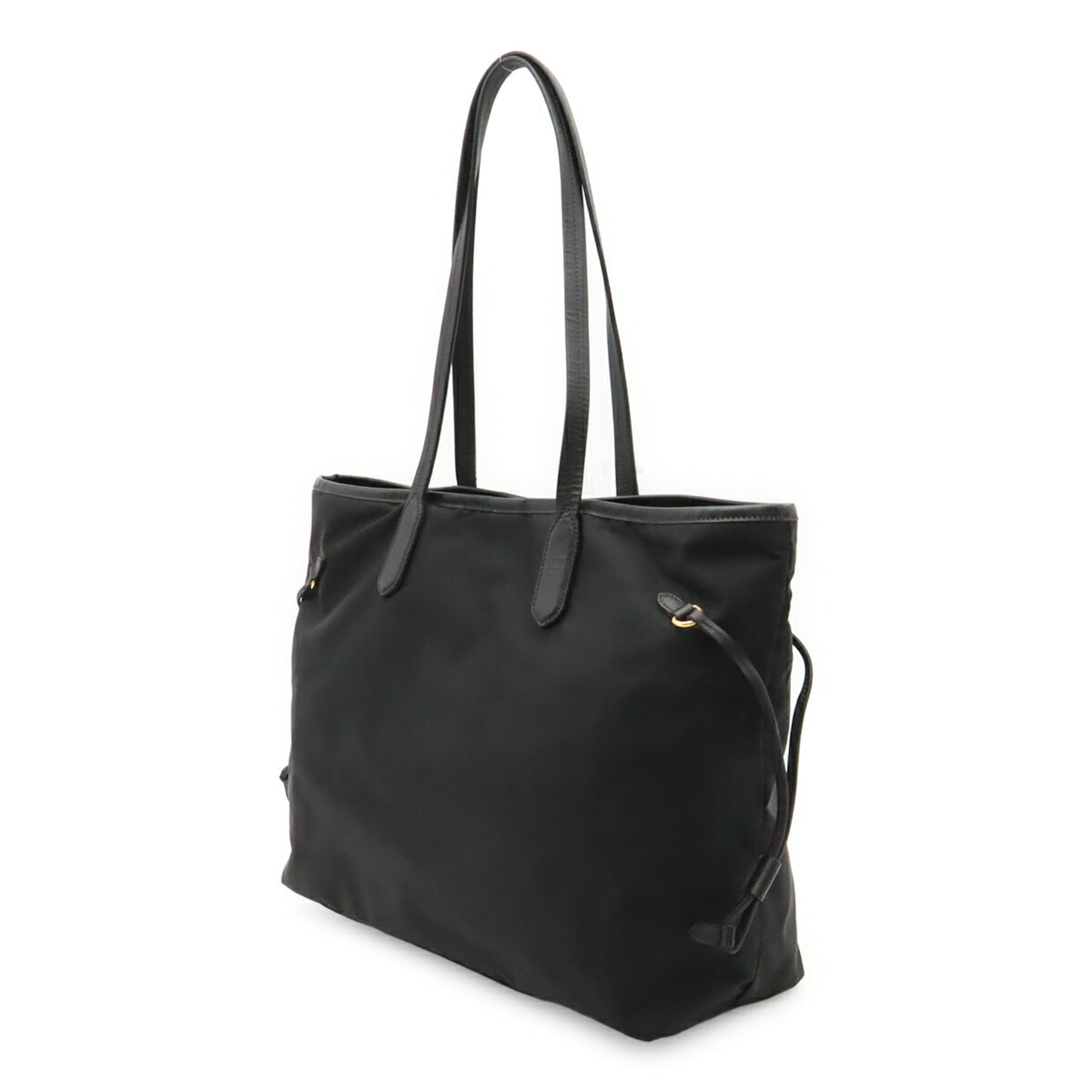 Prada Black Nero Nylon Shoulder Bag Tote Bag (Pre-Owned)