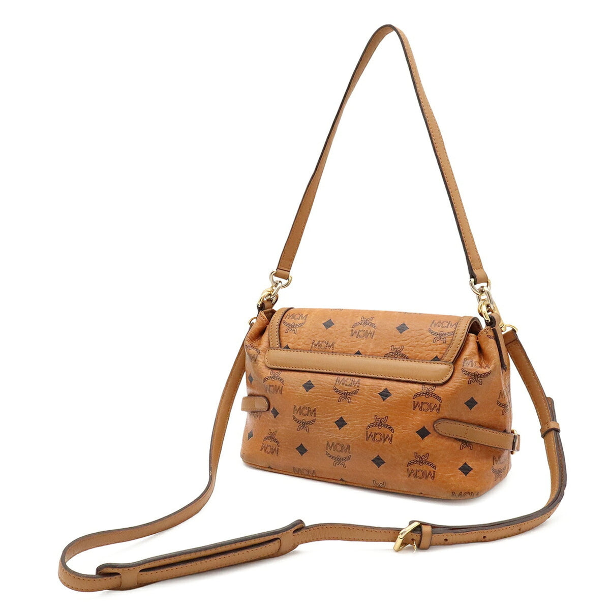 Mcm Brown Pvc Leather Shoulder Bag (Pre-Owned)