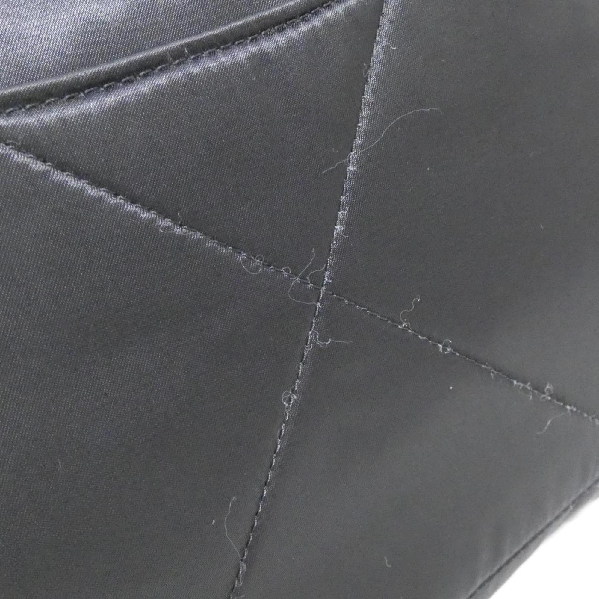 Chanel Black Satin Shoulder Bag (Pre-Owned)