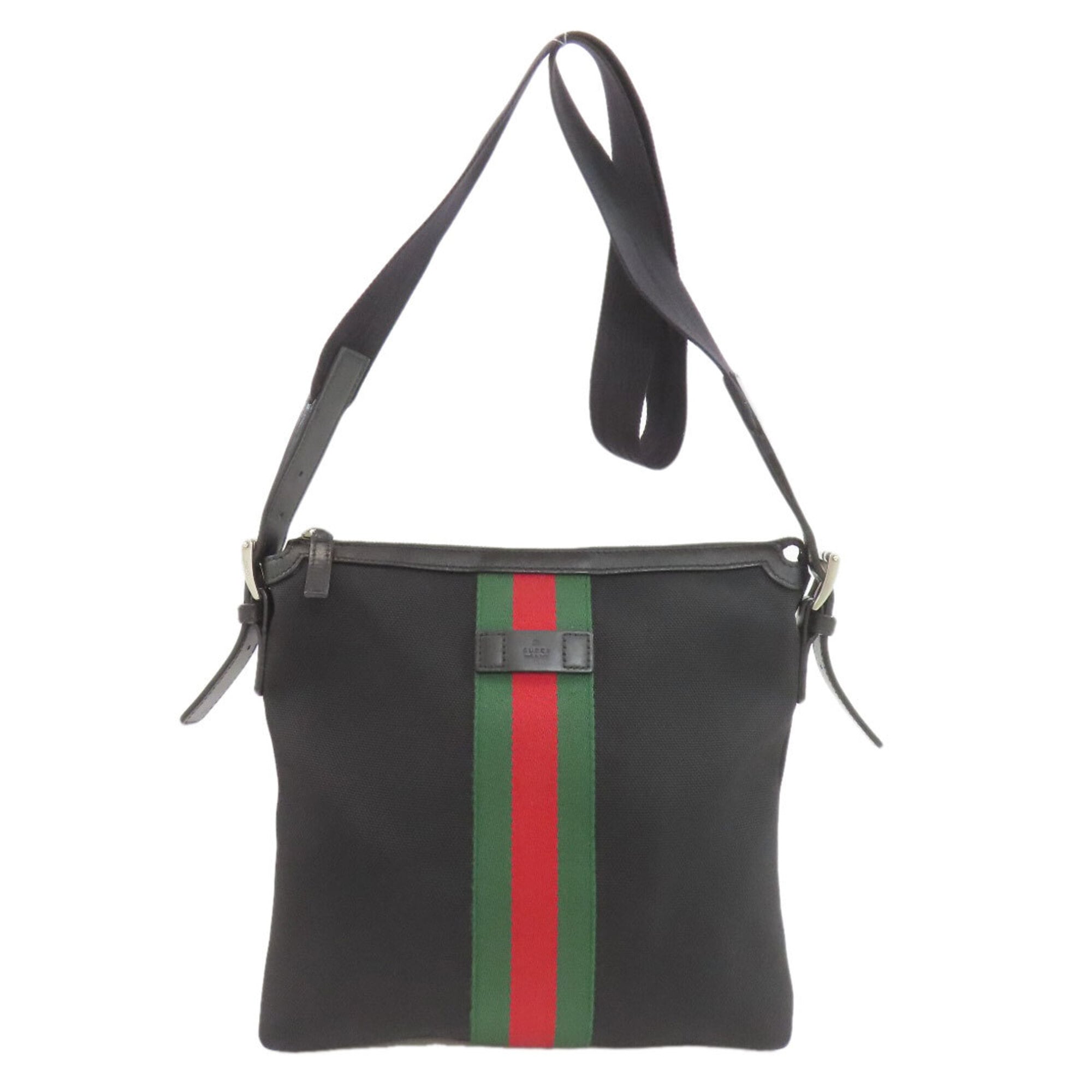 Gucci Black Canvas Shoulder Bag (Pre-Owned)