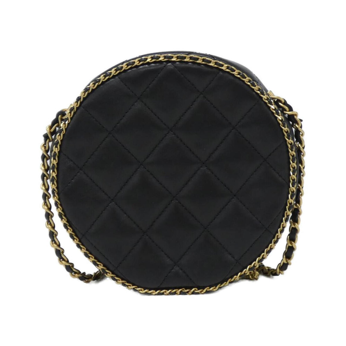Chanel Black Leather Shoulder Bag (Pre-Owned)