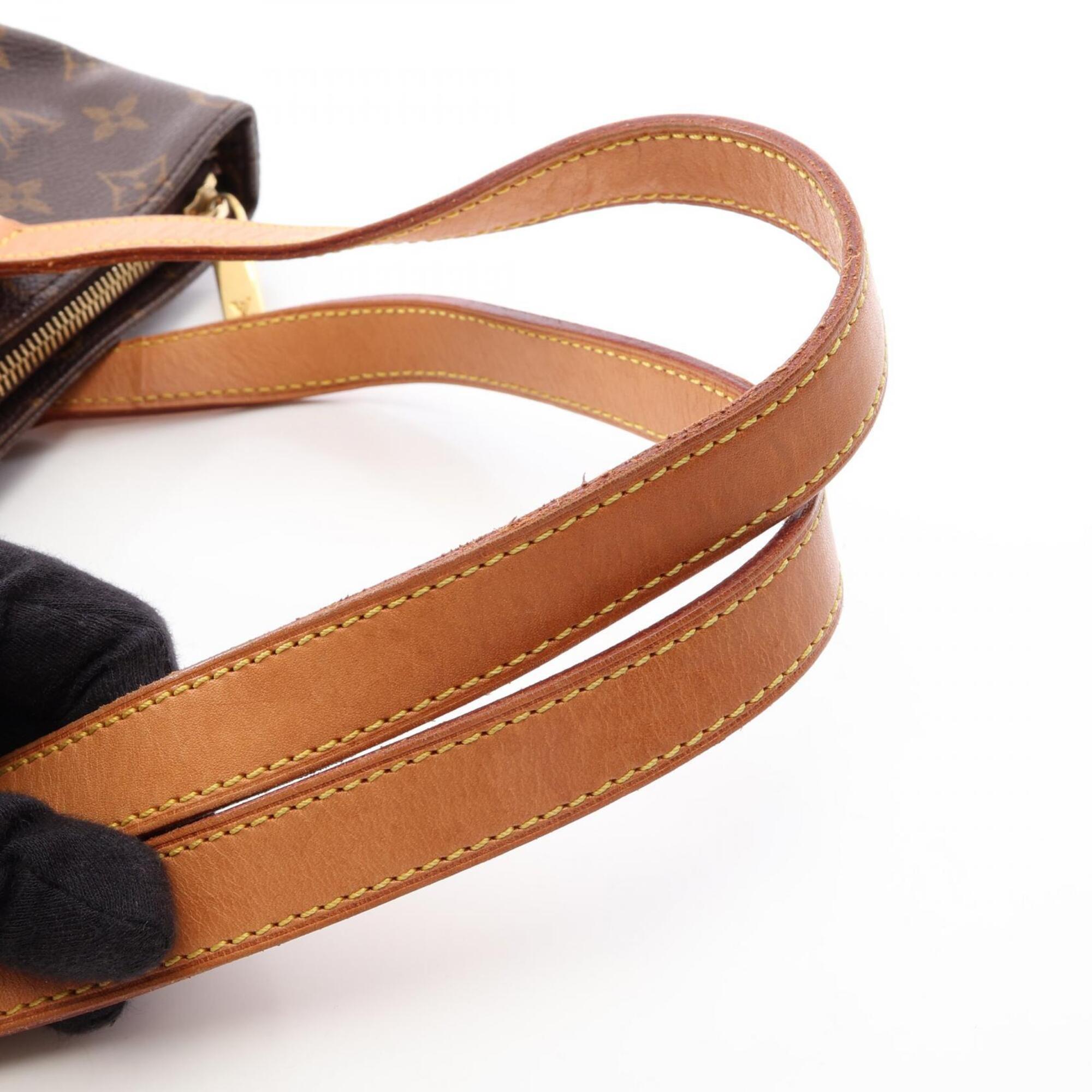 Louis Vuitton Brown Coated Canvas Pvc Monogram Leather Handbag Shoulder Bag (Pre-Owned)