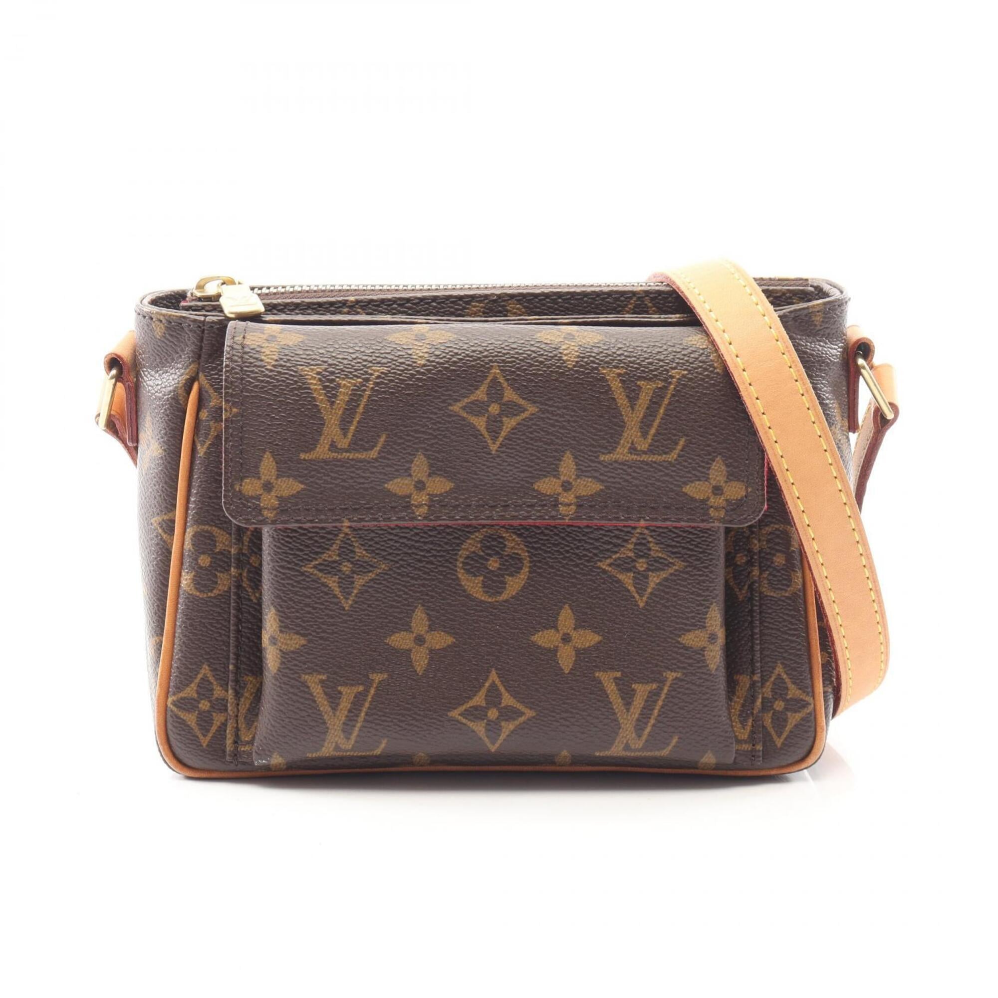 Louis Vuitton Brown Monogram Coated Canvas Leather Shoulder Bag (Pre-Owned)