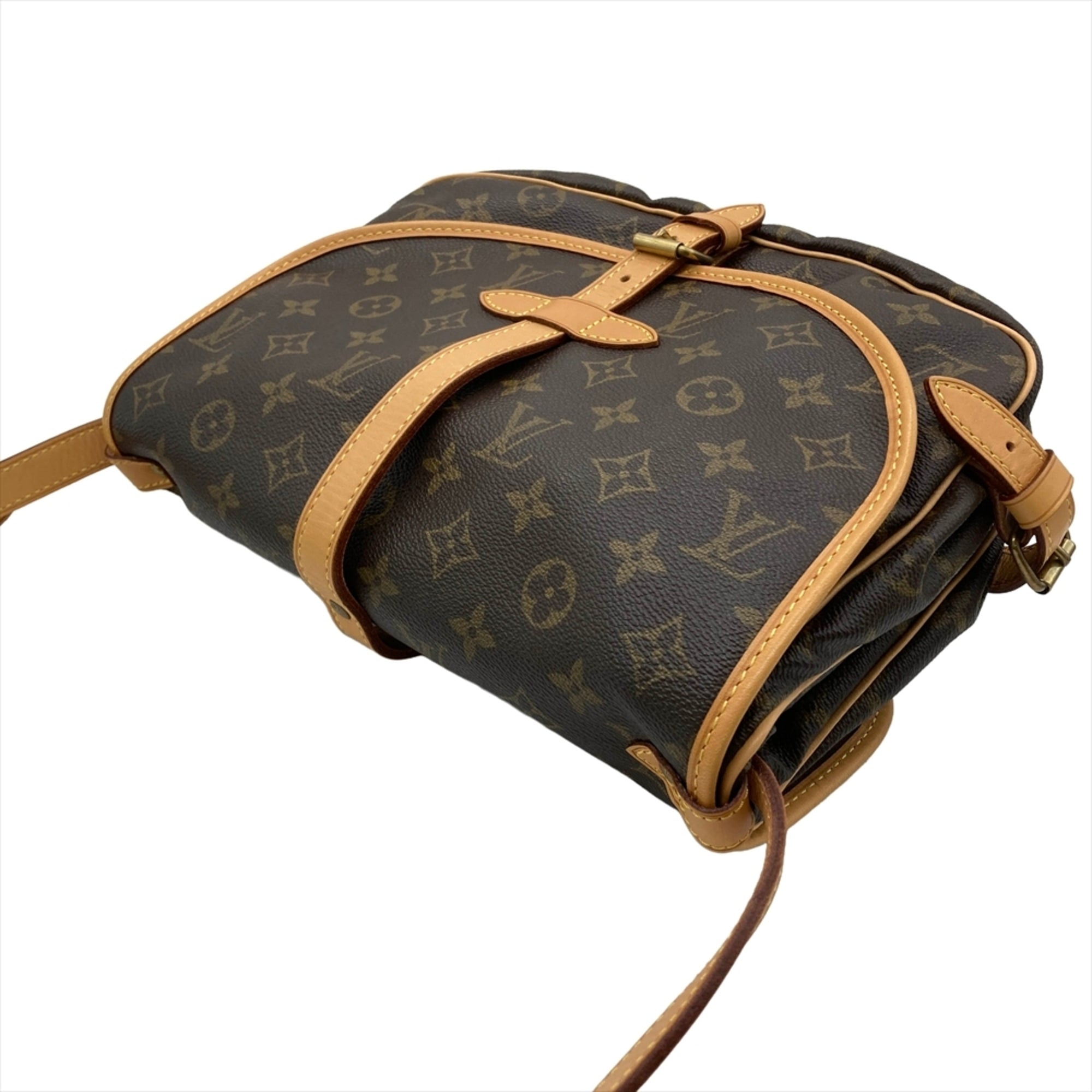 Louis Vuitton Brown Monogram Canvas Shoulder Bag (Pre-Owned)