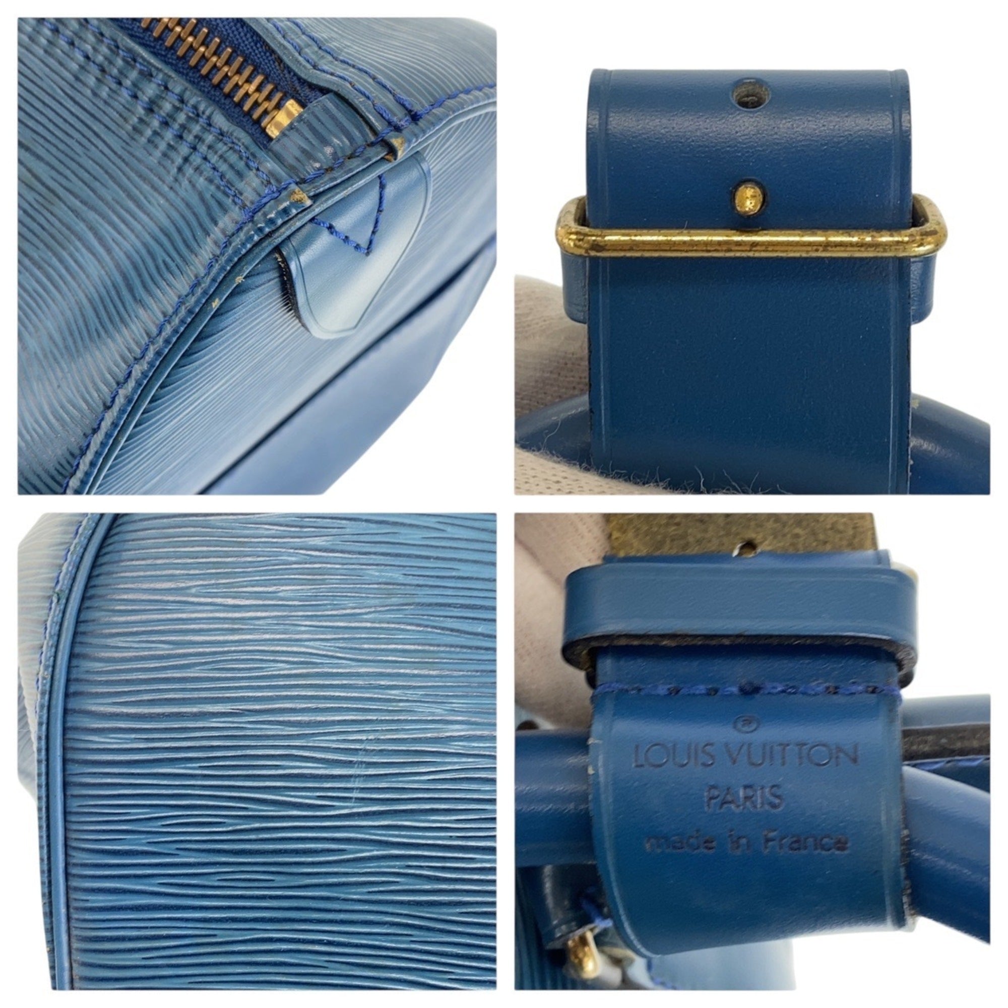 Louis Vuitton Blue Epi Leather Boston Bag (Pre-Owned)