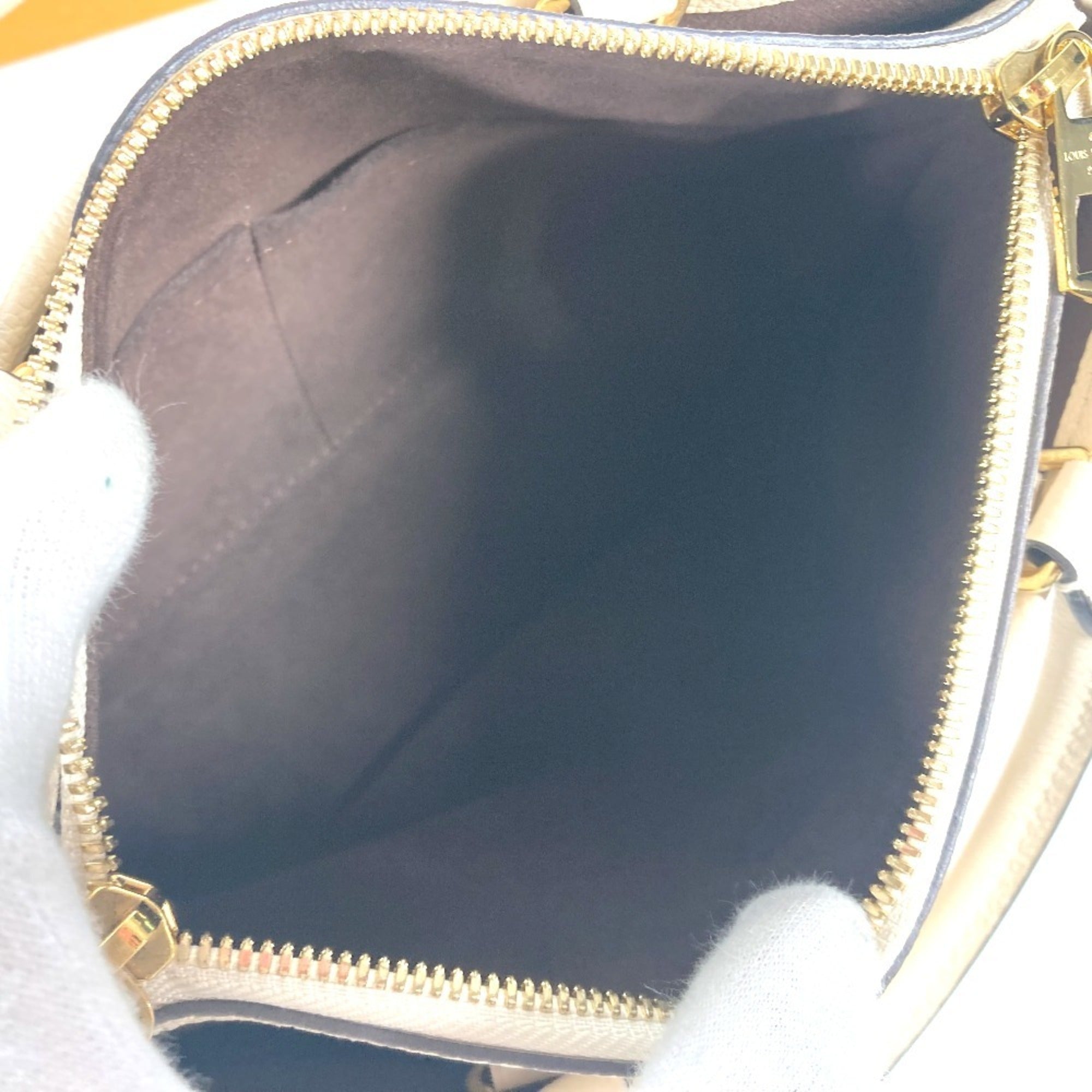 Louis Vuitton White Monogram Empreinte Handbag Shoulder Bag Tote Bag (Pre-Owned)