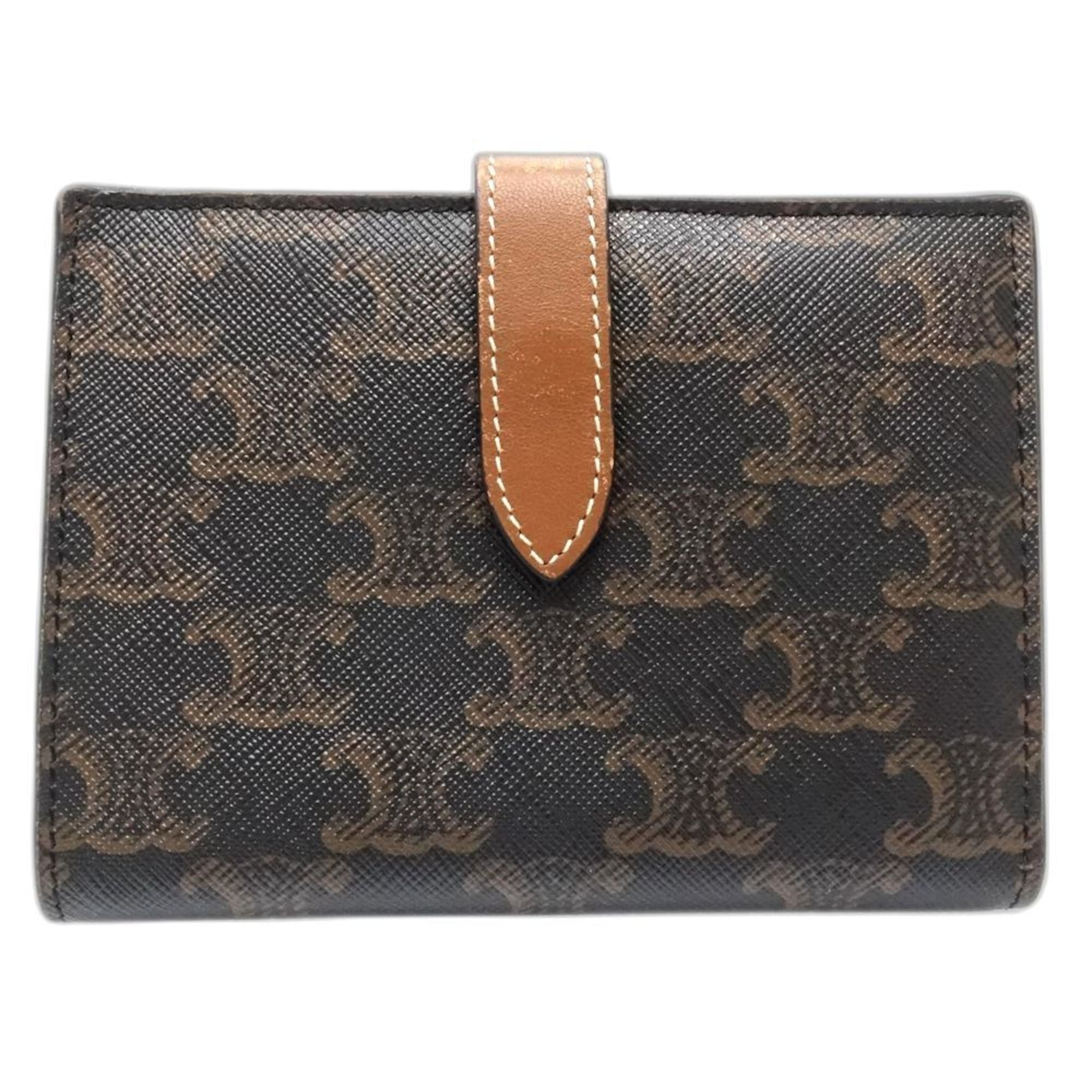 Celine Brown Leather Wallet (Bi-Fold) (Pre-Owned)