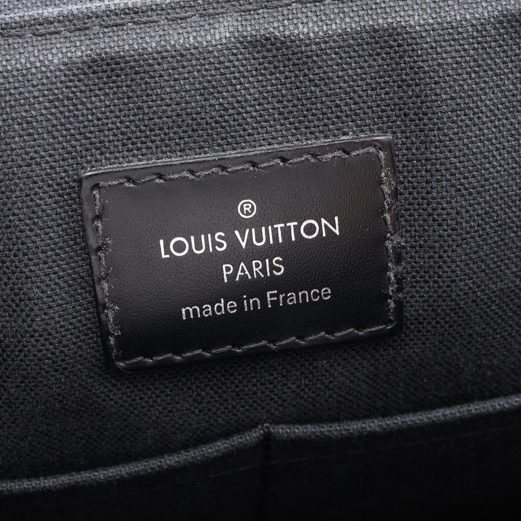 Louis Vuitton Black Damier Graphite Pvc Leather Handbag Shoulder Bag (Pre-Owned)