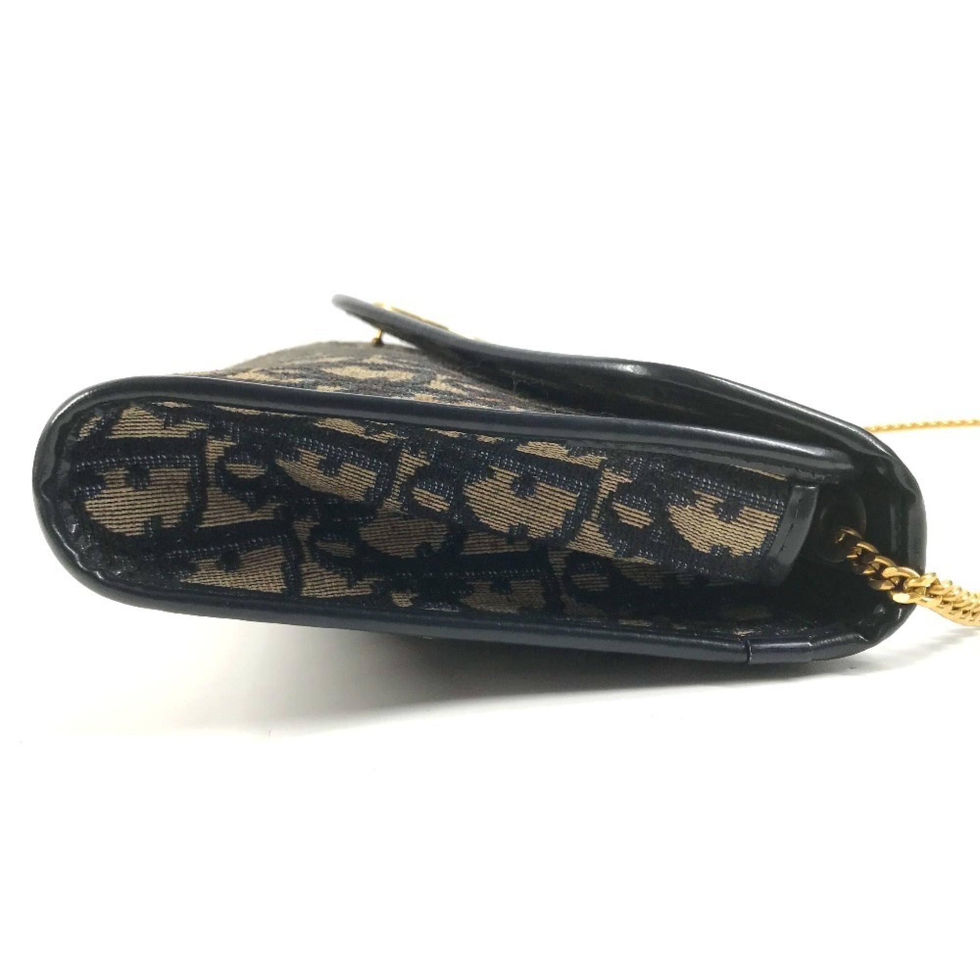 Christian Dior Navy Trotter Clutch Bag Shoulder Bag (Pre-Owned)