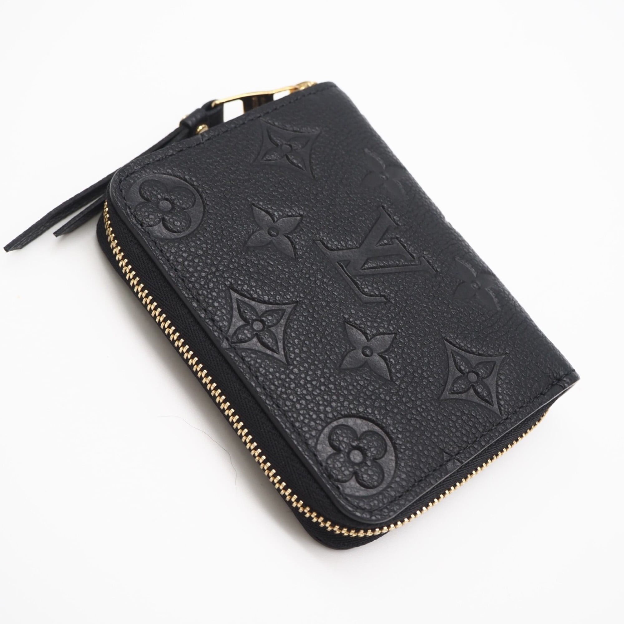Louis Vuitton Monogram Empreinte Black Noir Leather Coin Purse/Coin Case (Pre-Owned)