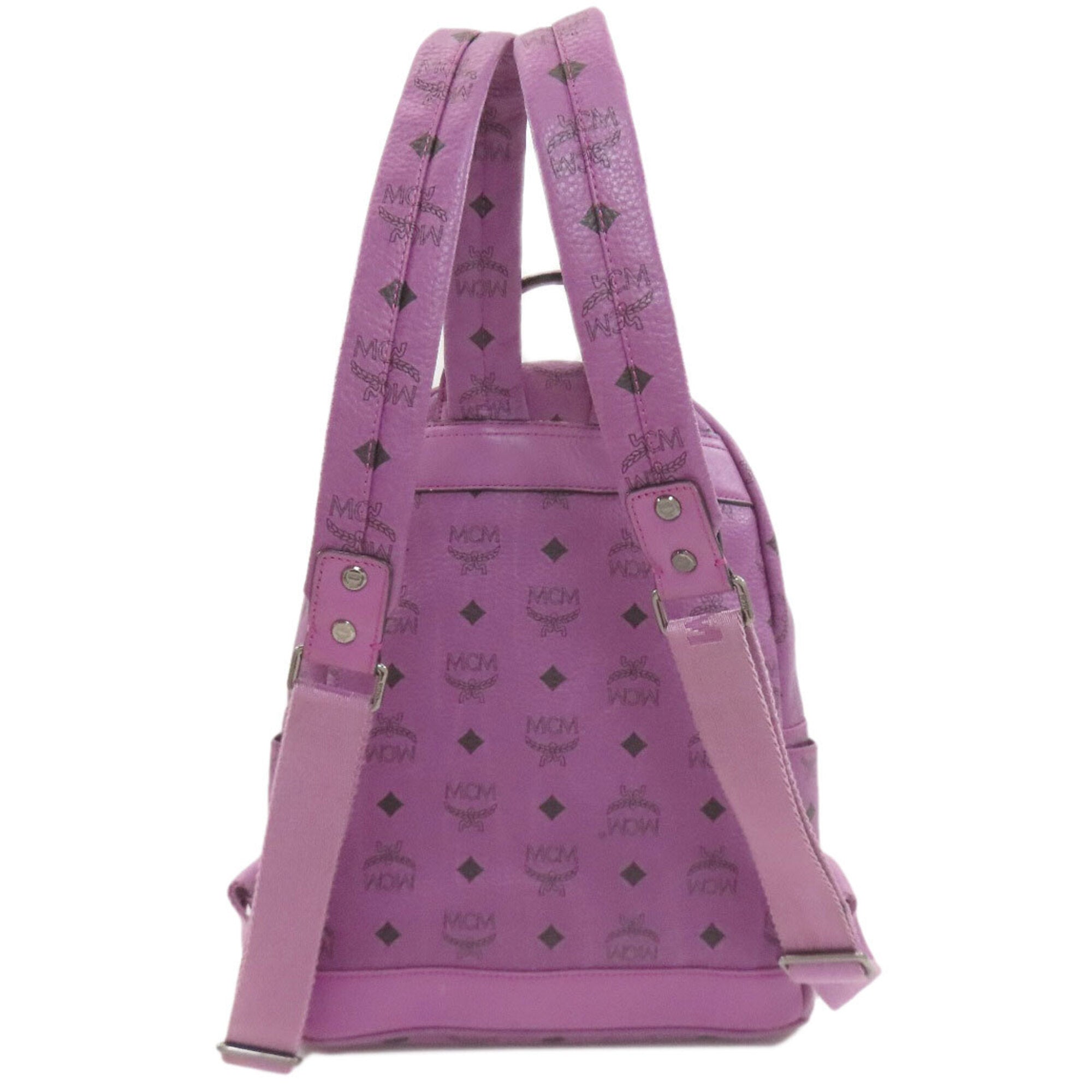 Mcm Purple Pvc Backpack (Pre-Owned)