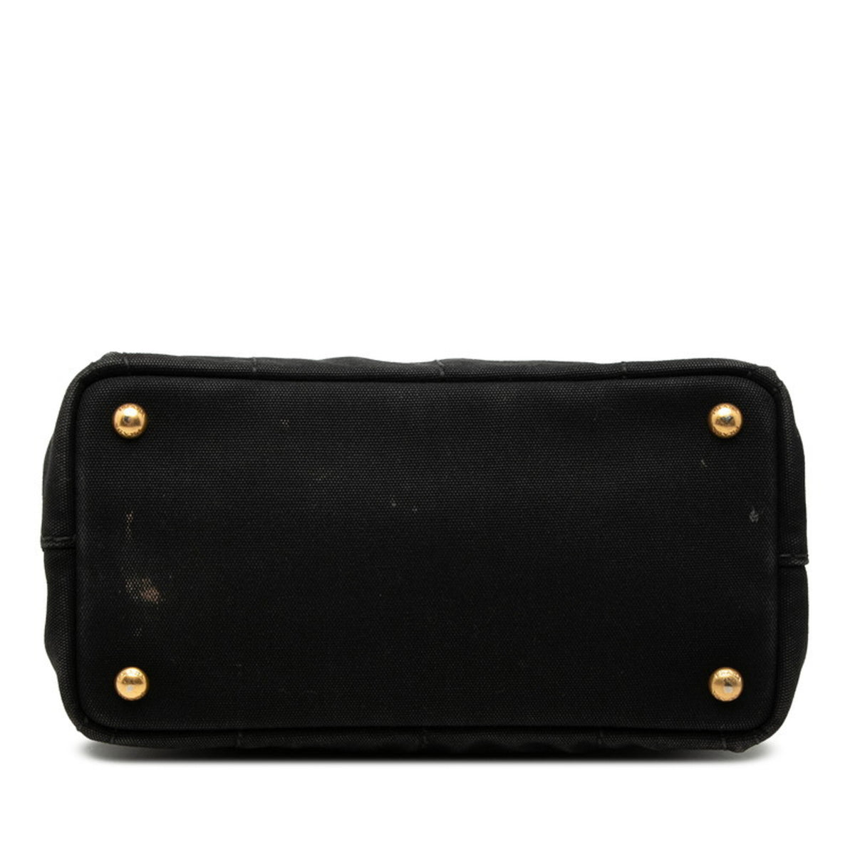 Prada Black Canvas Handbag Shoulder Bag (Pre-Owned)