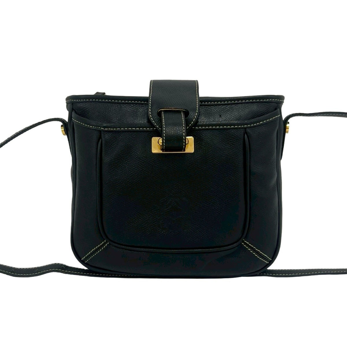 Loewe Black Leather Shoulder Bag Tote Bag (Pre-Owned)