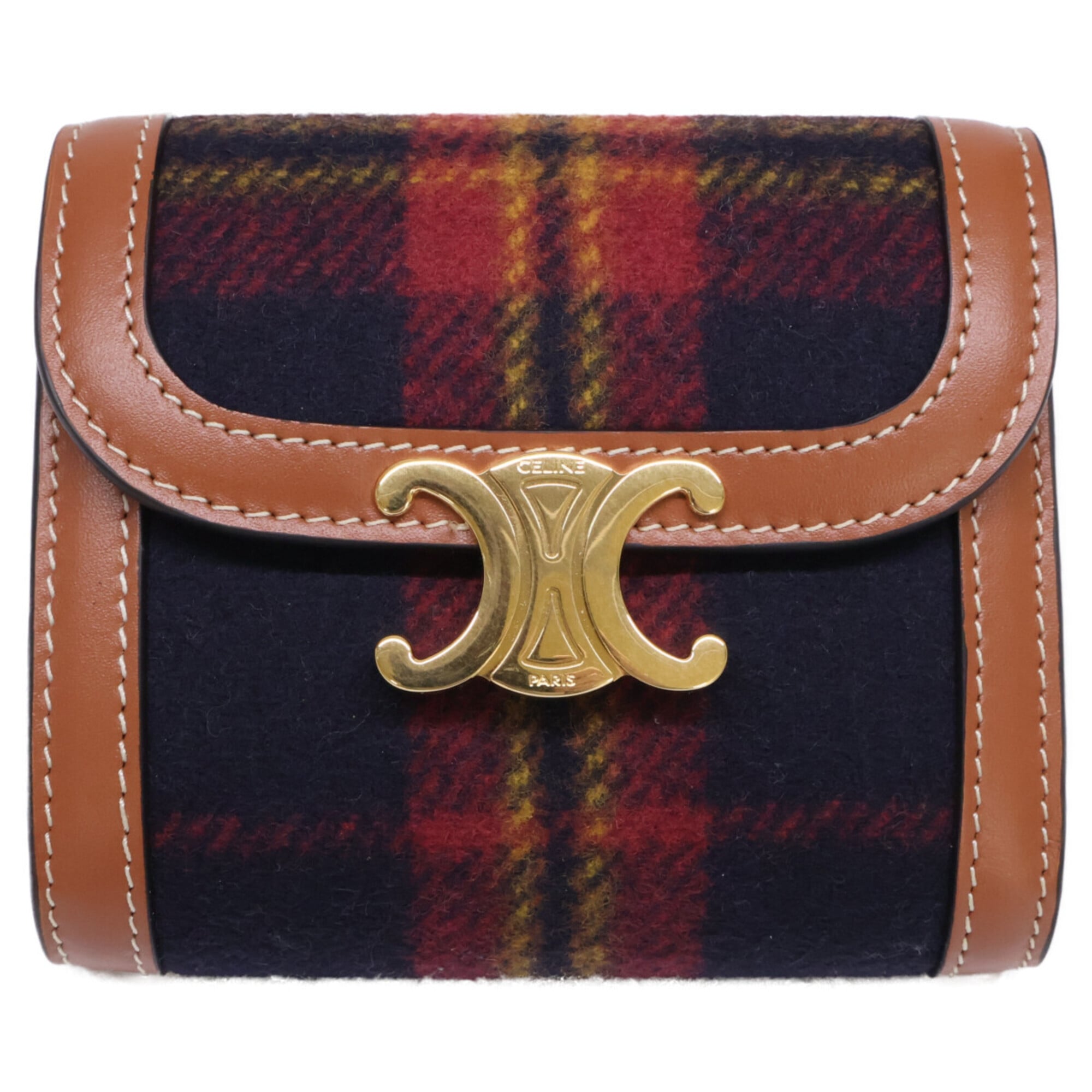Celine Multi-Color Textile Wallet (Tri-Fold) (Pre-Owned)