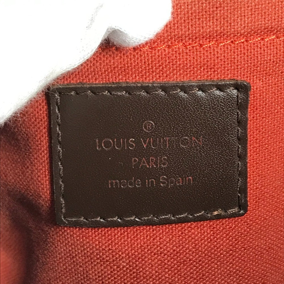 Louis Vuitton Brown Ebene Damier Canvas Boston Bag Handbag Tote Bag (Pre-Owned)
