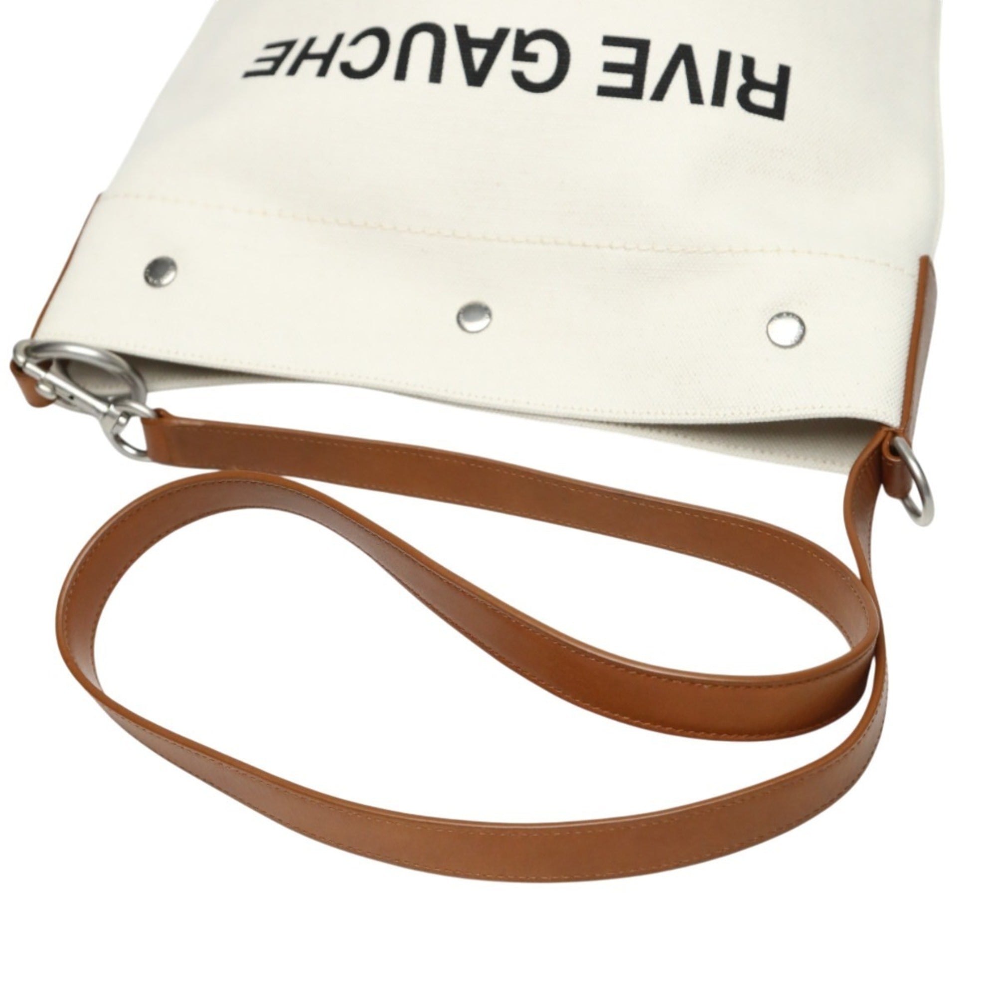 Yves Saint Laurent Brown Canvas Shoulder Bag (Pre-Owned)