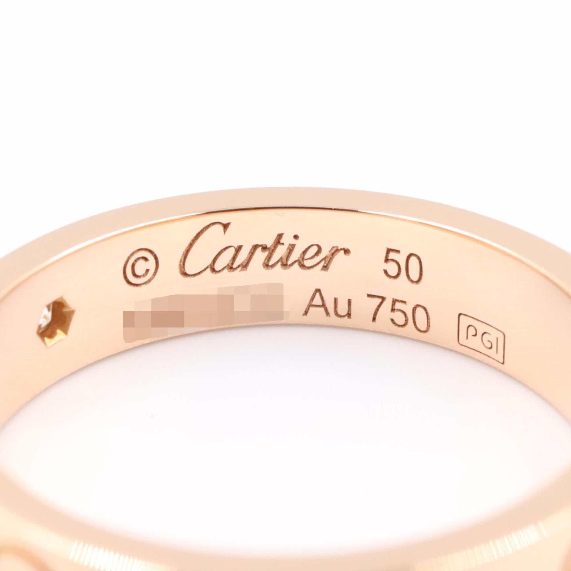 Cartier Gold Clear Pink Gold (18K) Band Ring (Pre-Owned)