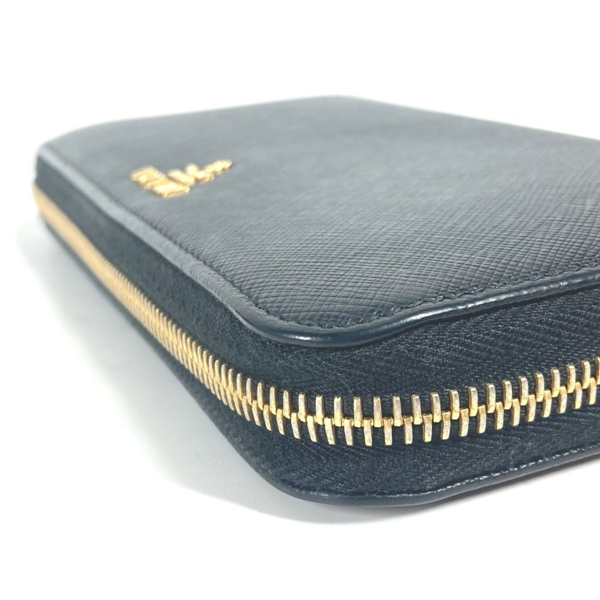 Prada Black Leather Long Wallet (Bi-Fold) (Pre-Owned)