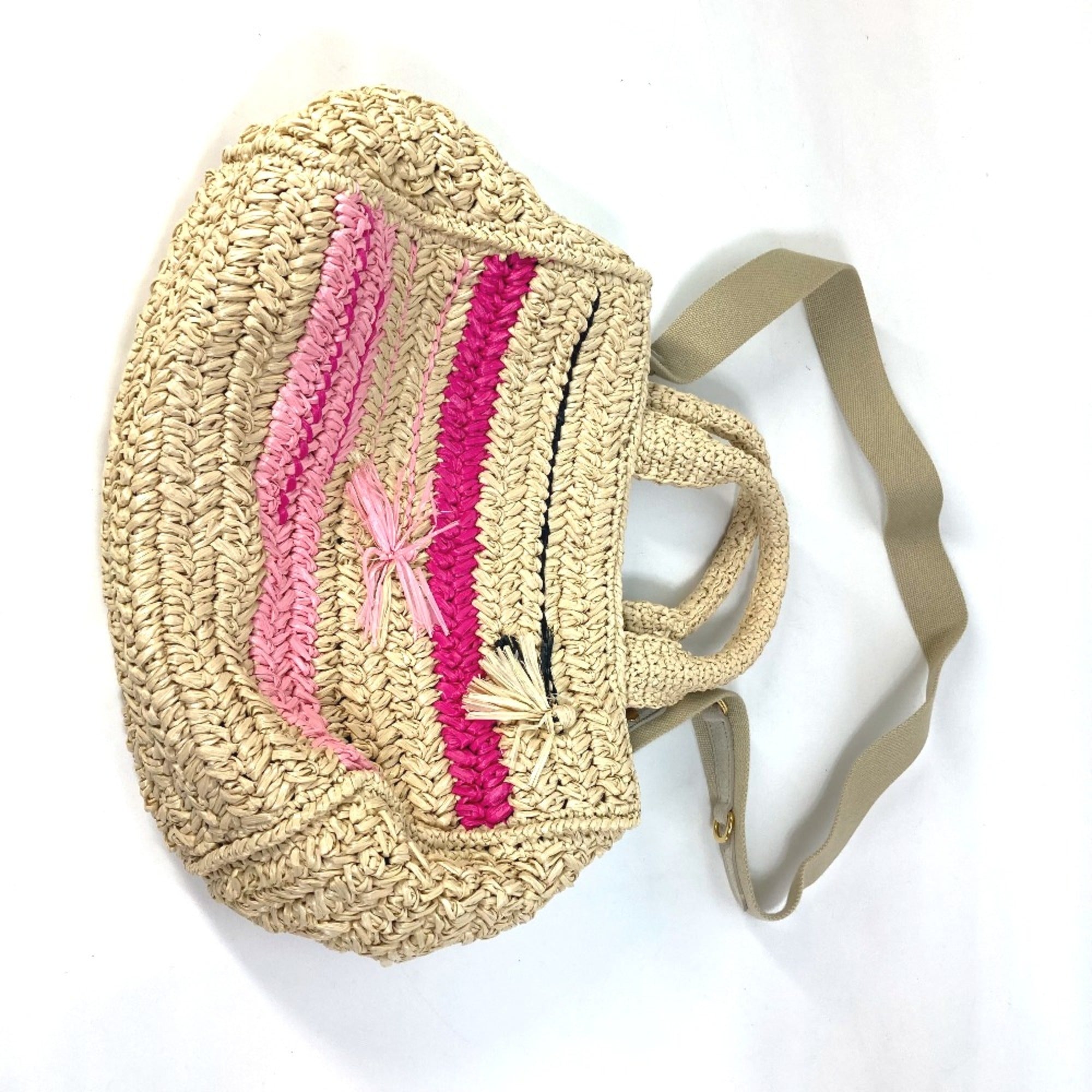Prada Beige Cloth Handbag (Pre-Owned)